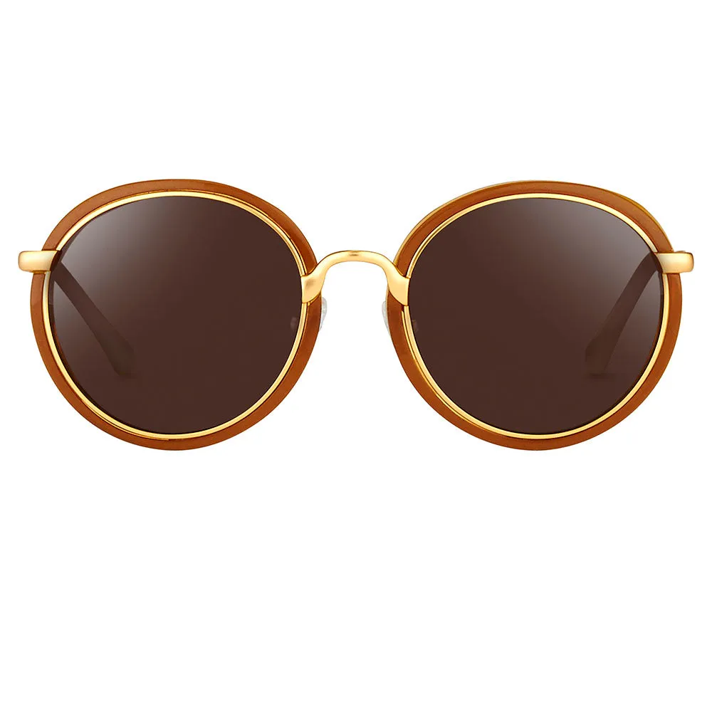 Dries van Noten 78 C10 Oval Sunglasses sold by Linda Farrow