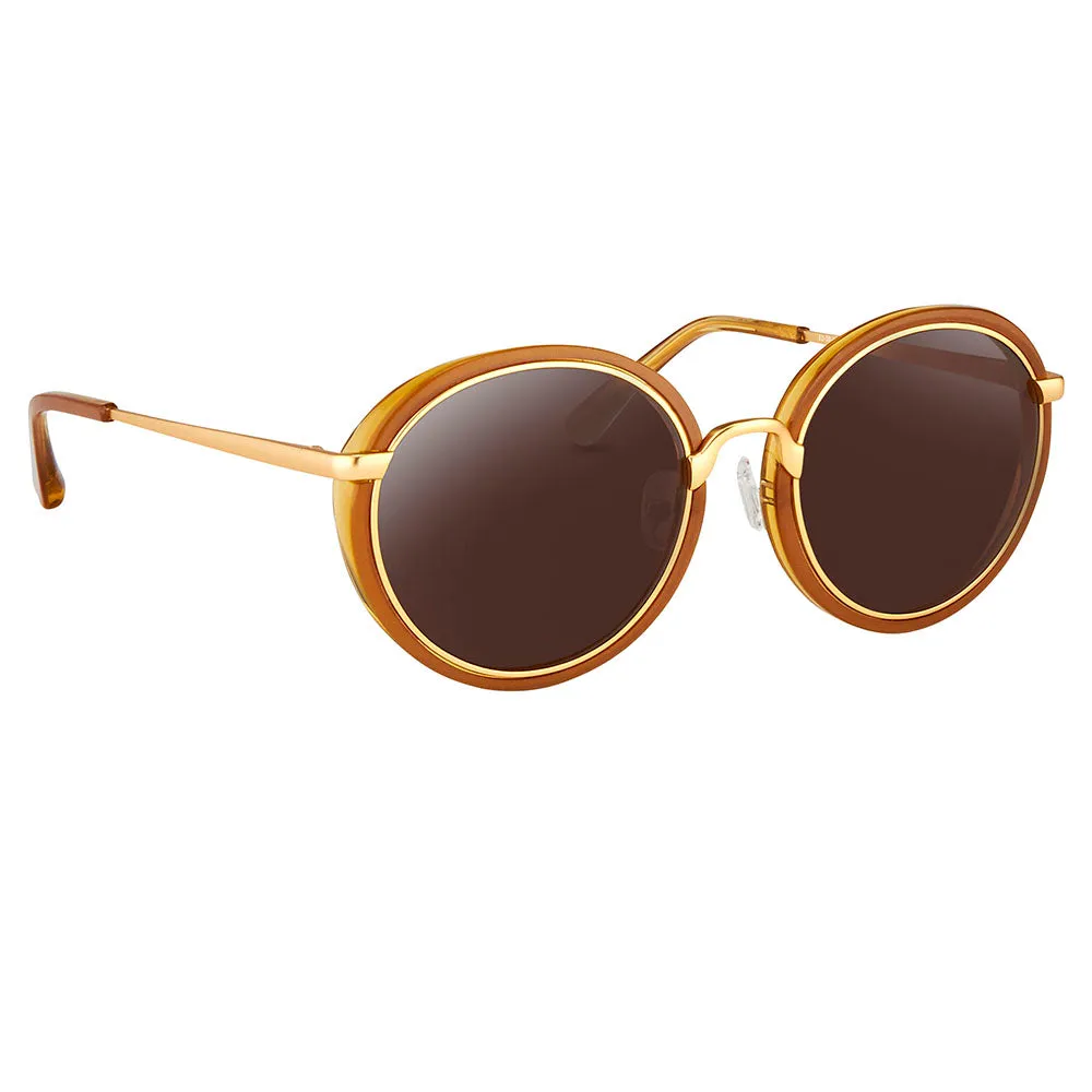 Dries van Noten 78 C10 Oval Sunglasses sold by Linda Farrow product image thumbnail 2