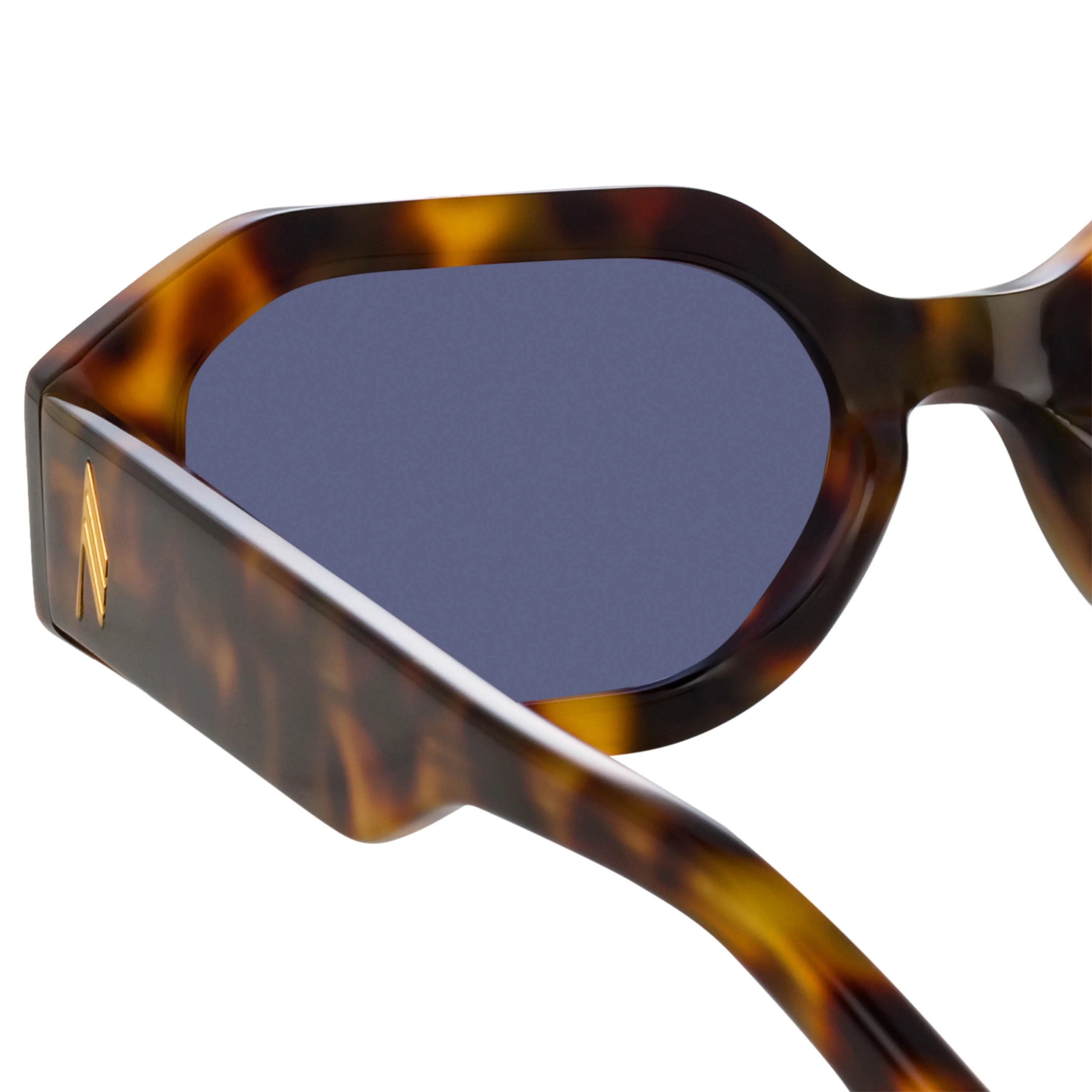 The Attico Irene Angular Sunglasses in Tortoiseshell sold by Linda Farrow product image thumbnail 5