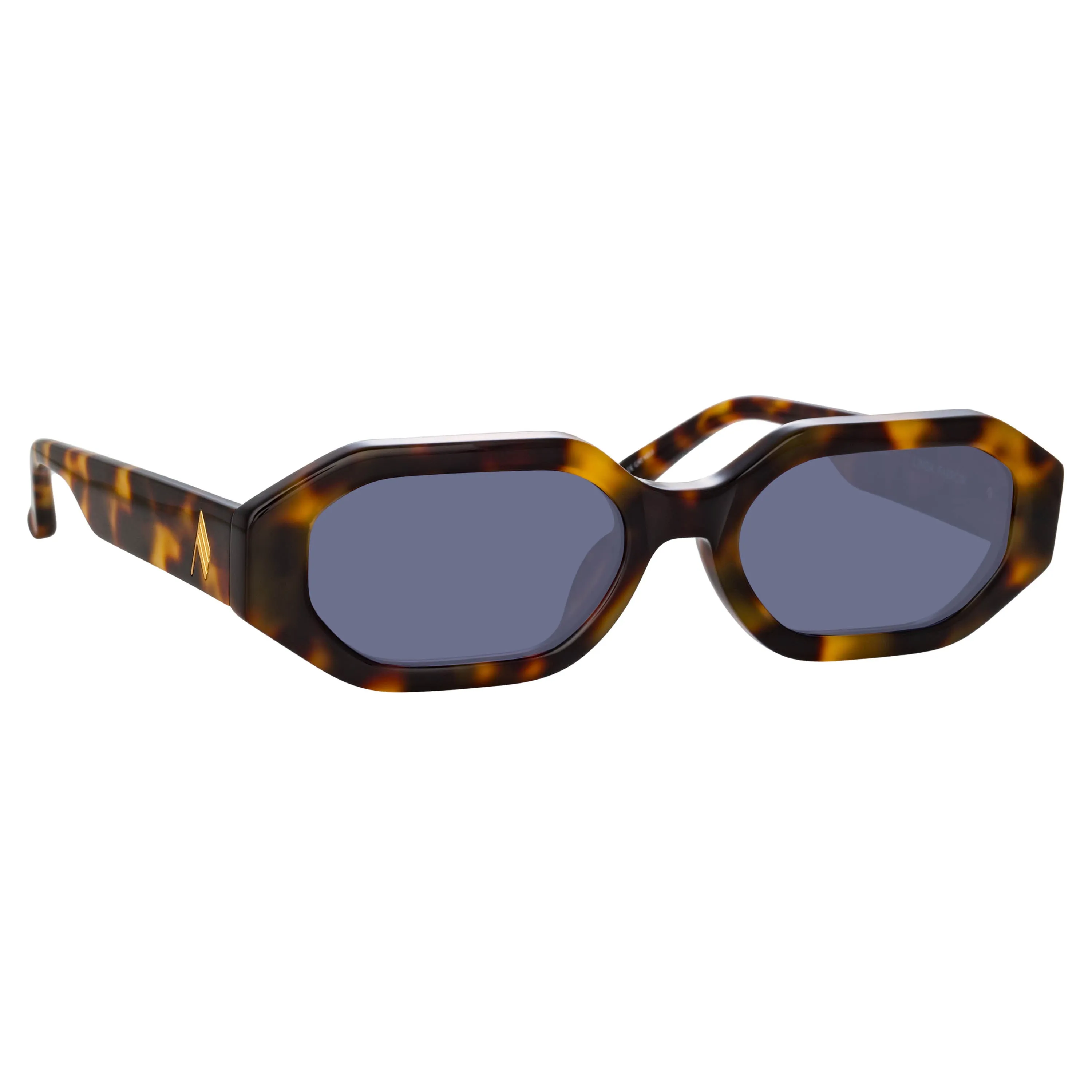 The Attico Irene Angular Sunglasses in Tortoiseshell sold by Linda Farrow product image thumbnail 3