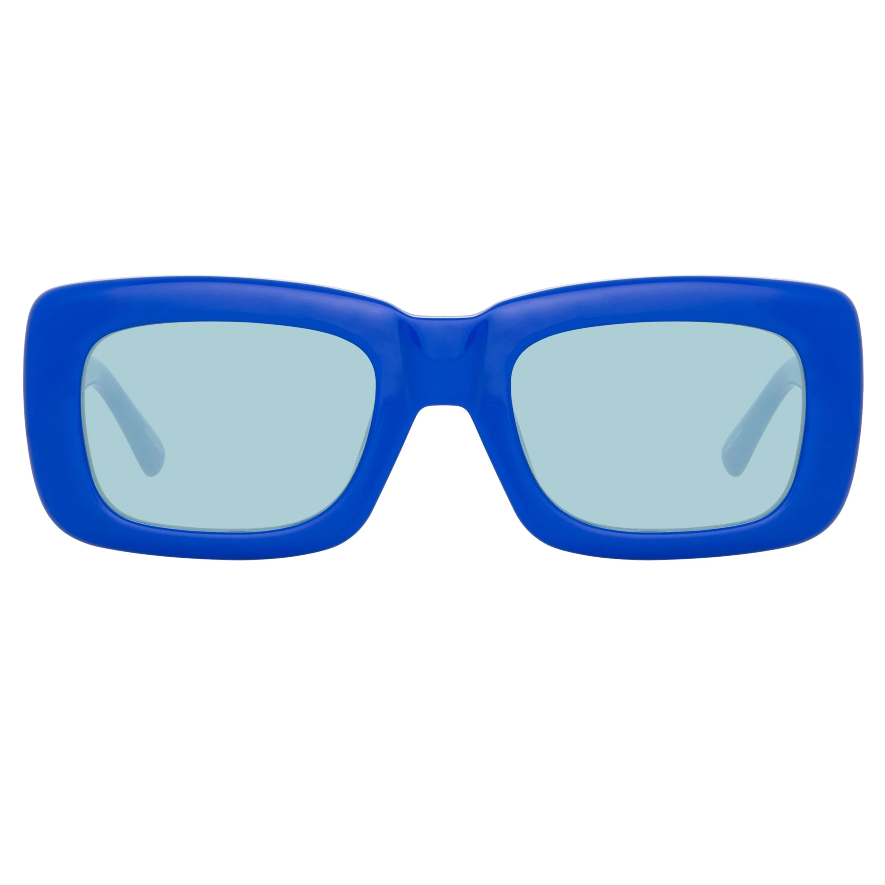 The Attico Marfa Rectangular Sunglasses in Electric Blue sold by Linda Farrow product image thumbnail 2