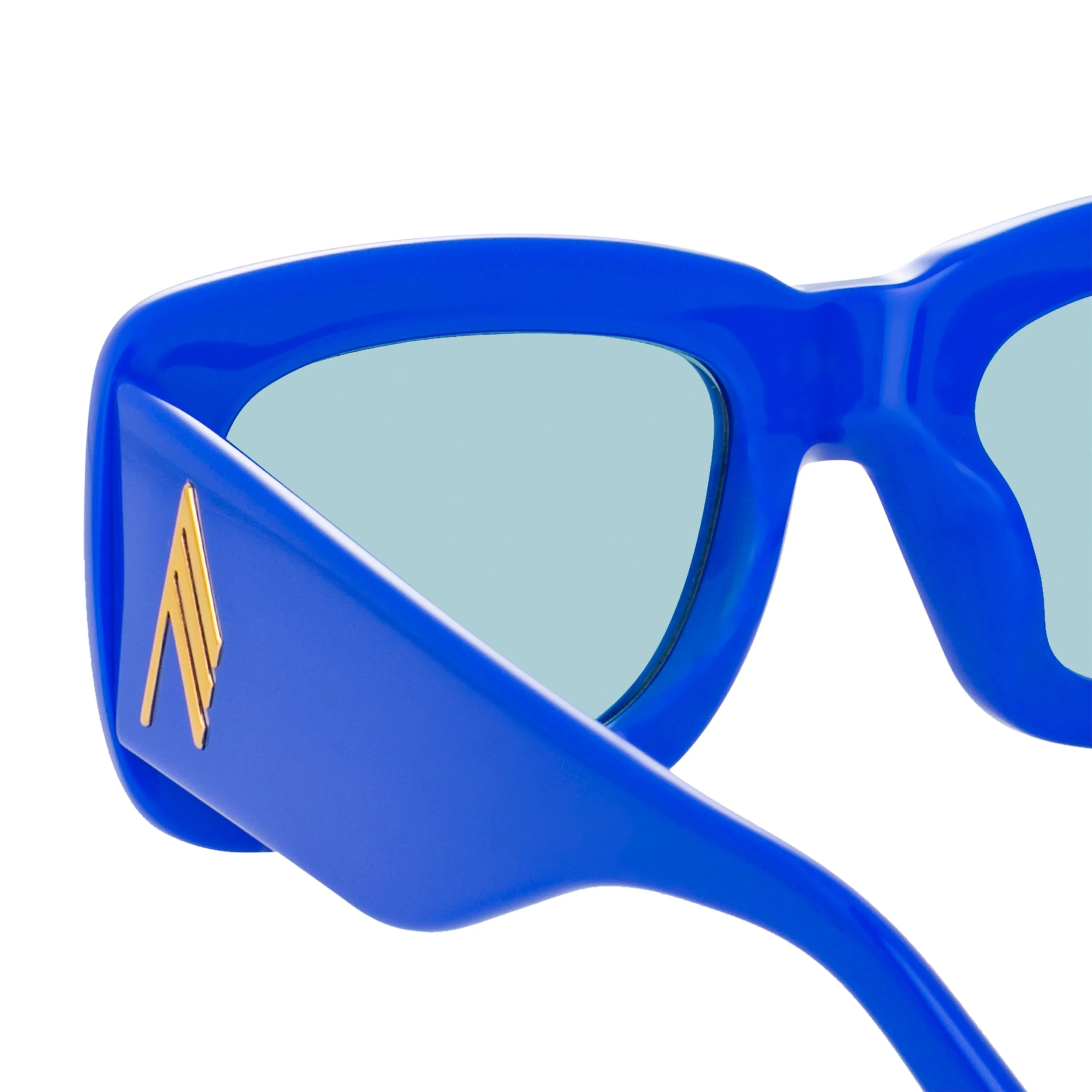 The Attico Marfa Rectangular Sunglasses in Electric Blue sold by Linda Farrow product image thumbnail 3