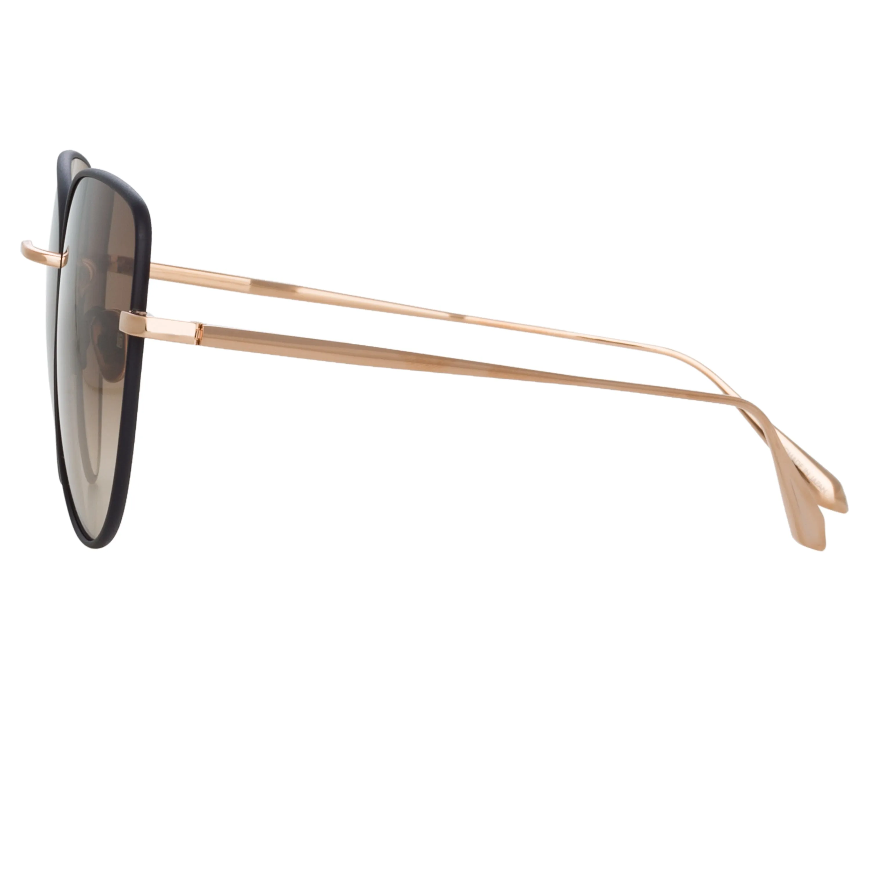 Eloise Cat Eye Sunglasses in Rose Gold sold by Linda Farrow product image thumbnail 4