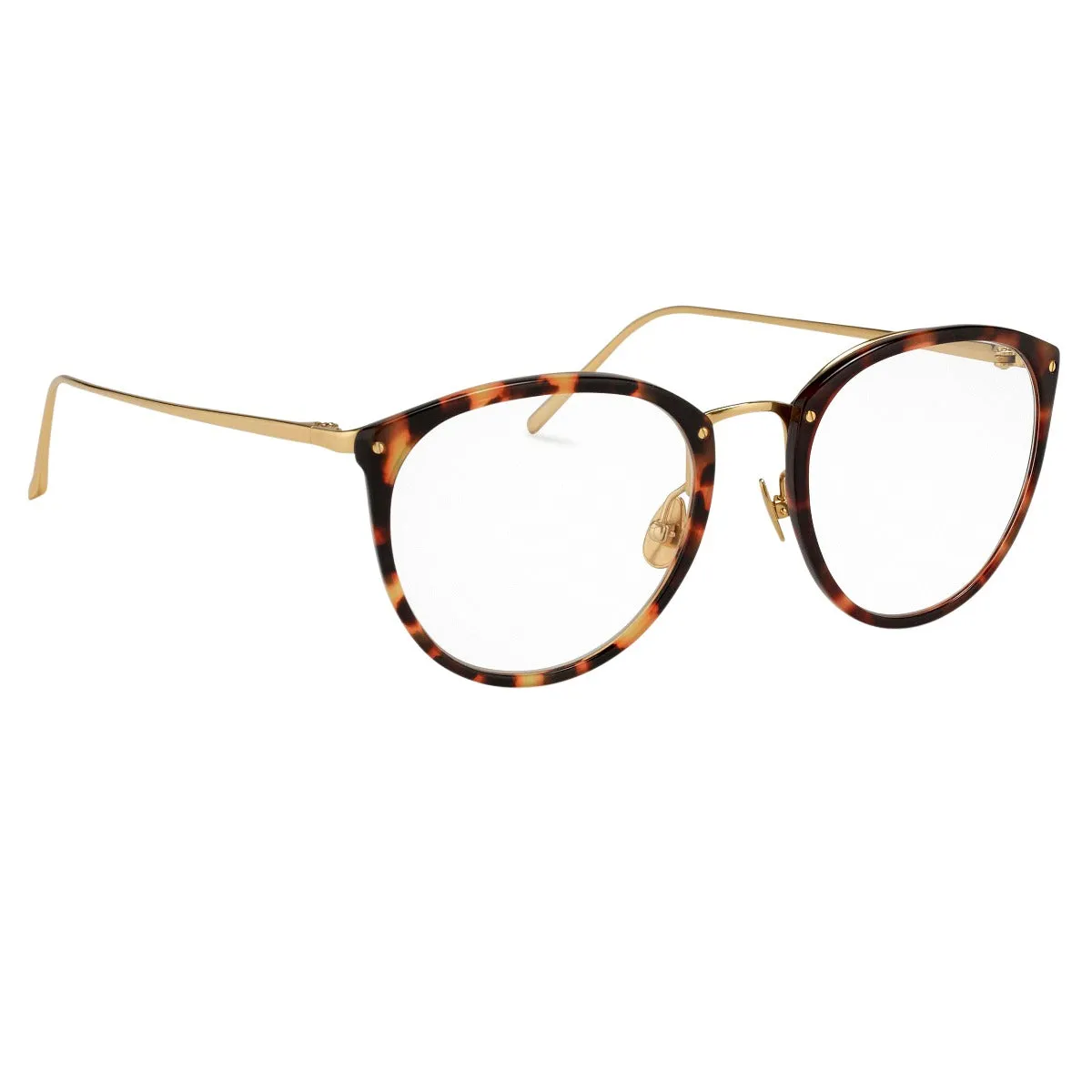 The Calthorpe | Men's Oval Optical Frame in Tortoiseshell (C92) sold by Linda Farrow product image thumbnail 3