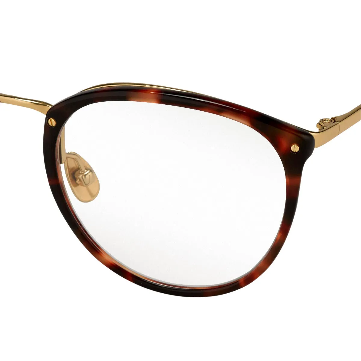 The Calthorpe | Men's Oval Optical Frame in Tortoiseshell (C92) sold by Linda Farrow product image thumbnail 5