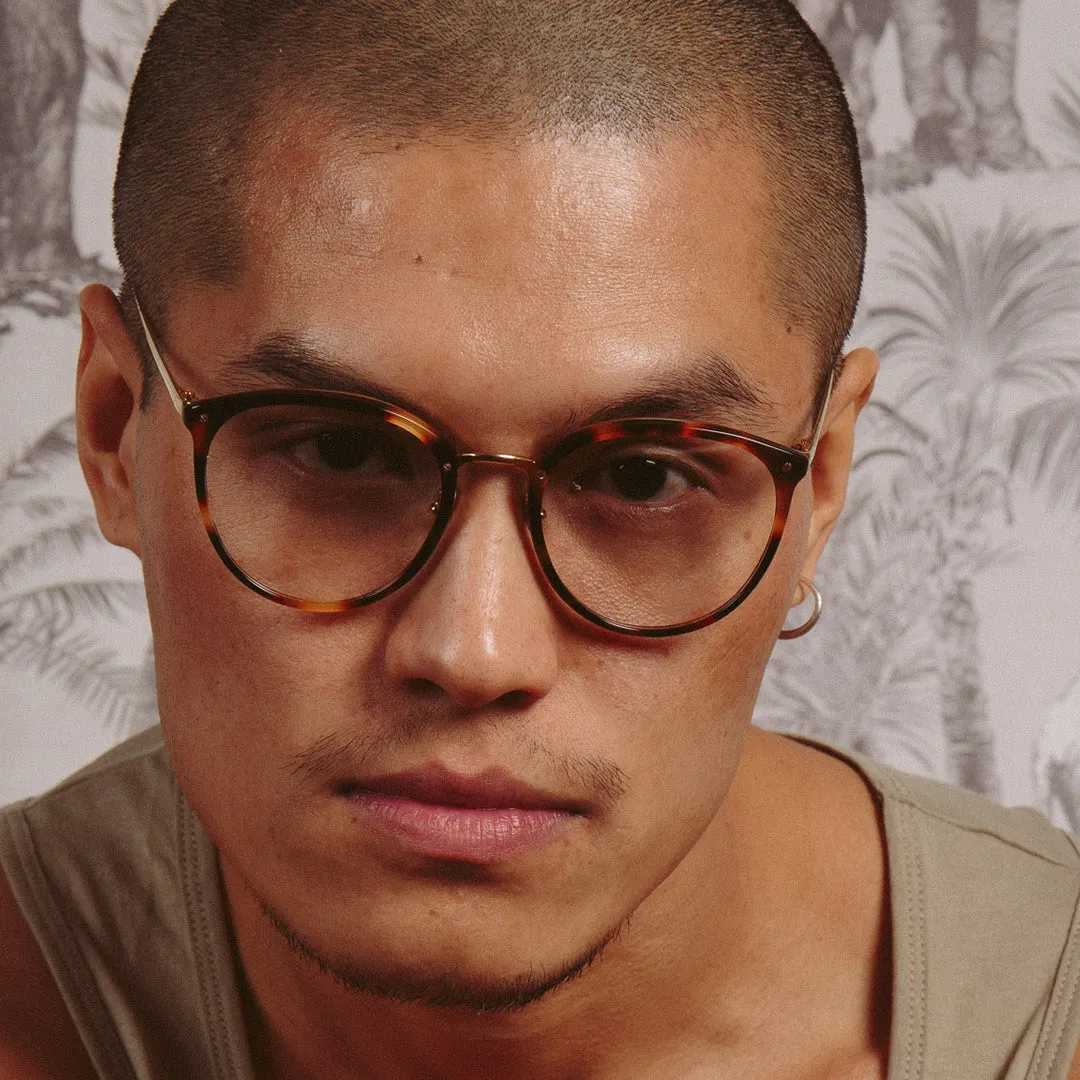 The Calthorpe | Men's Oval Optical Frame in Tortoiseshell (C92) sold by Linda Farrow