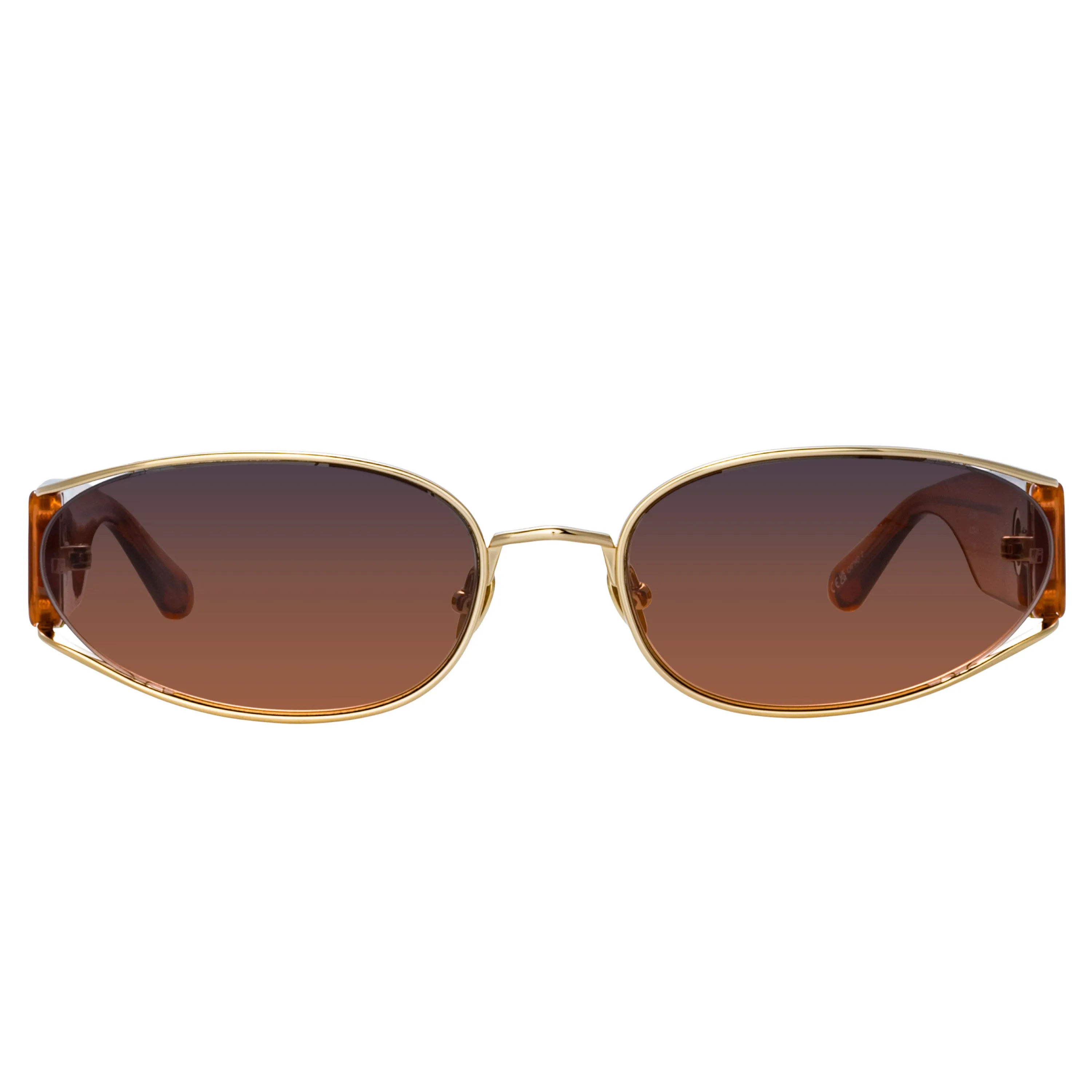 Shelby Cat Eye Sunglasses in Light Gold and Dusk sold by Linda Farrow product image thumbnail 2