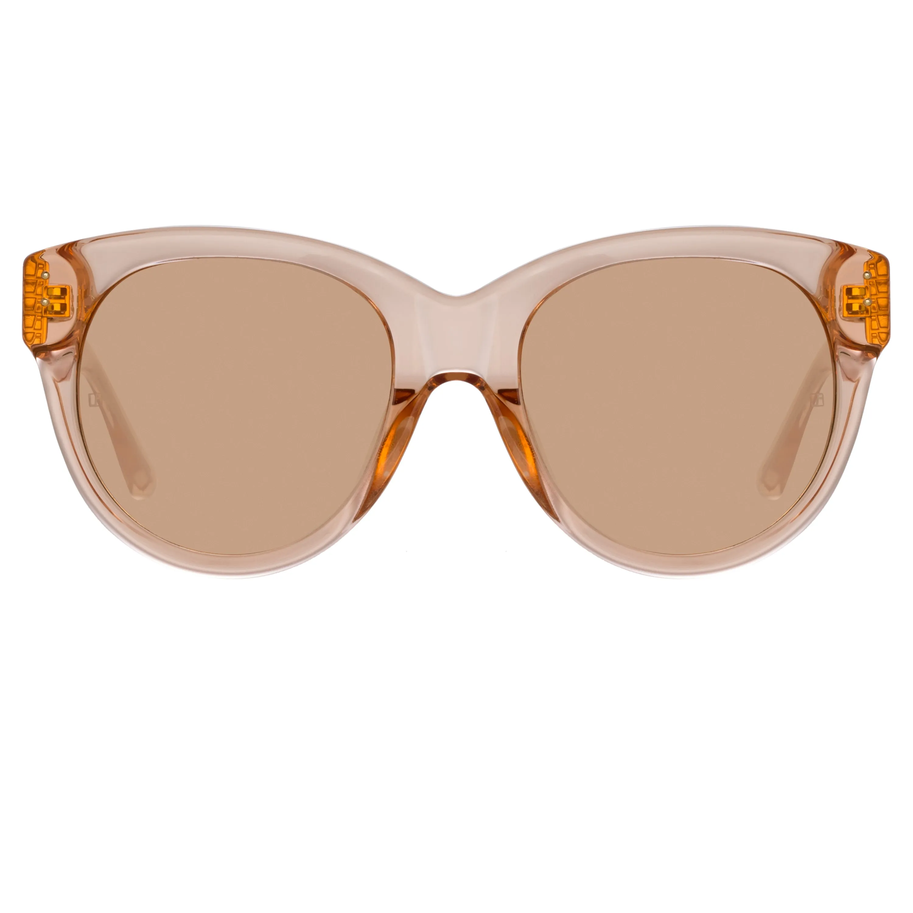 Madi Oversized Sunglasses in Peach sold by Linda Farrow product image thumbnail 2