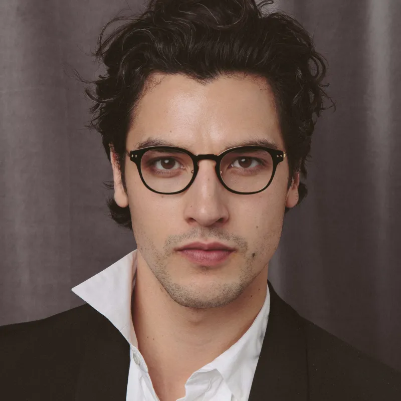 Allen Optical D-Frame in Black sold by Linda Farrow