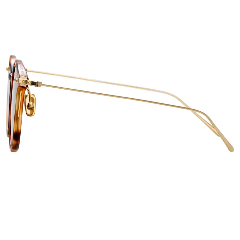 Linda Farrow Linear Gray C14 Oval Sunglasses sold by Linda Farrow product image thumbnail 4