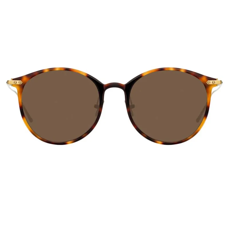 Linda Farrow Linear Gray C14 Oval Sunglasses sold by Linda Farrow