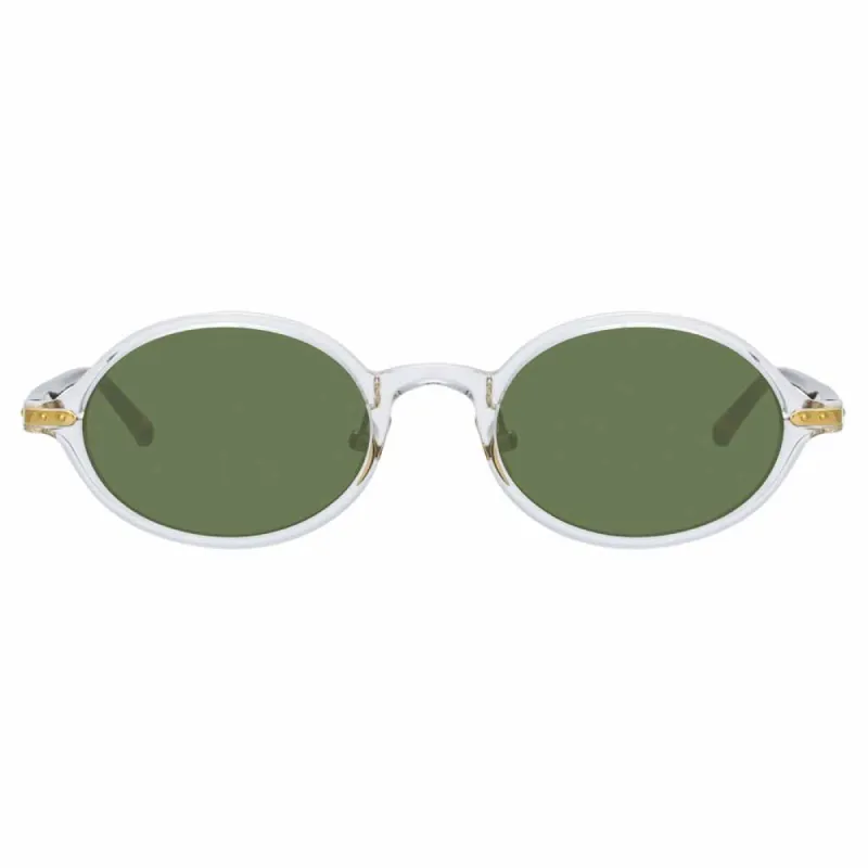 Linda Farrow Linear Eaves A C8 Oval Sunglasses sold by Linda Farrow