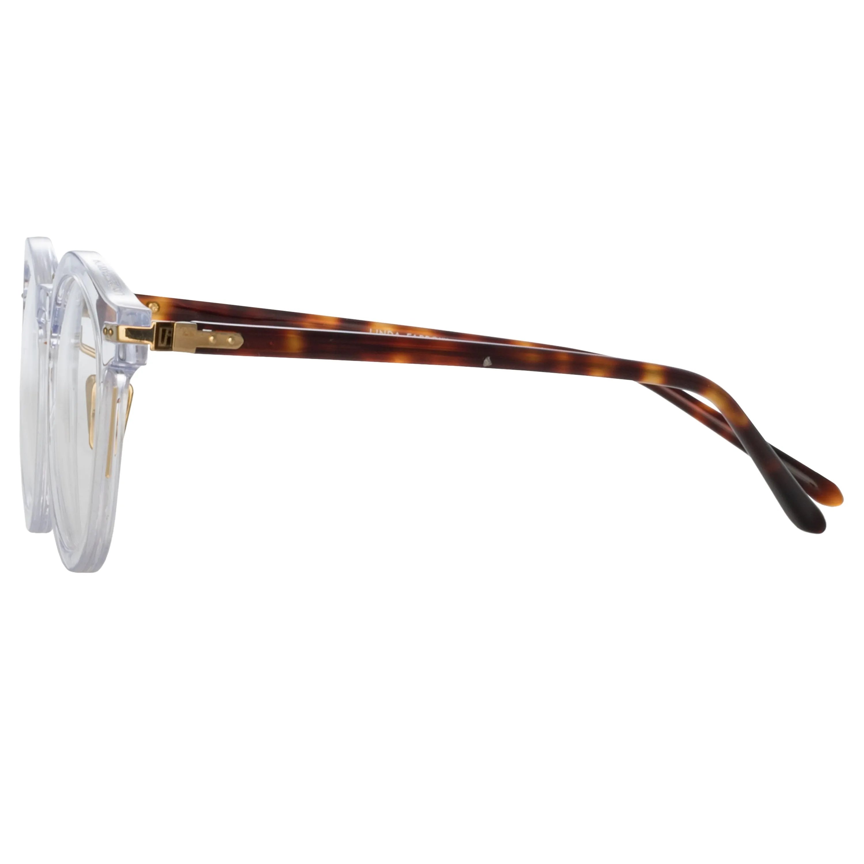 Parler Oval Optical Frame in Clear (Asian Fit) sold by Linda Farrow product image thumbnail 3