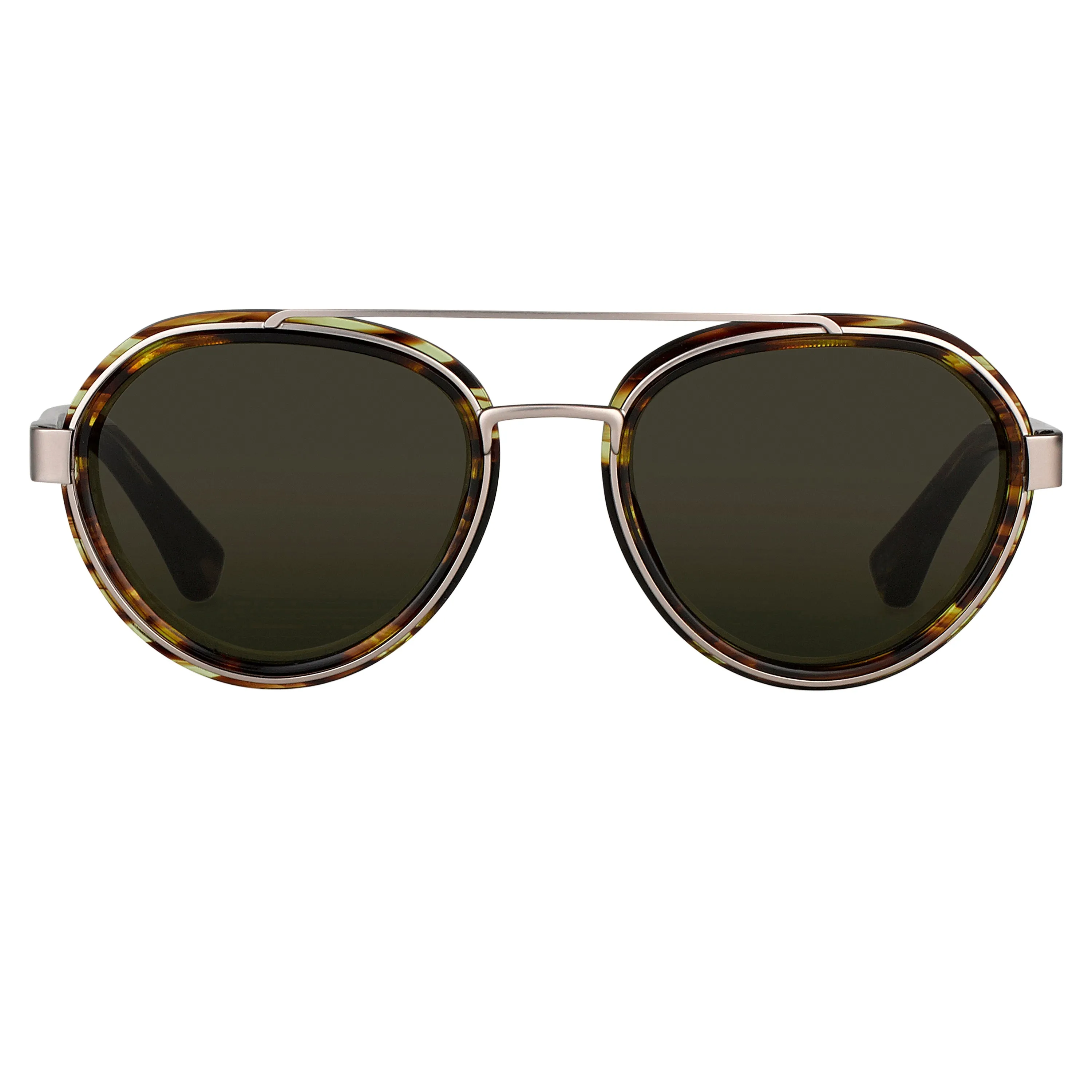 Dries Van Noten Aviator Sunglasses in Yellow sold by Linda Farrow product image thumbnail 2