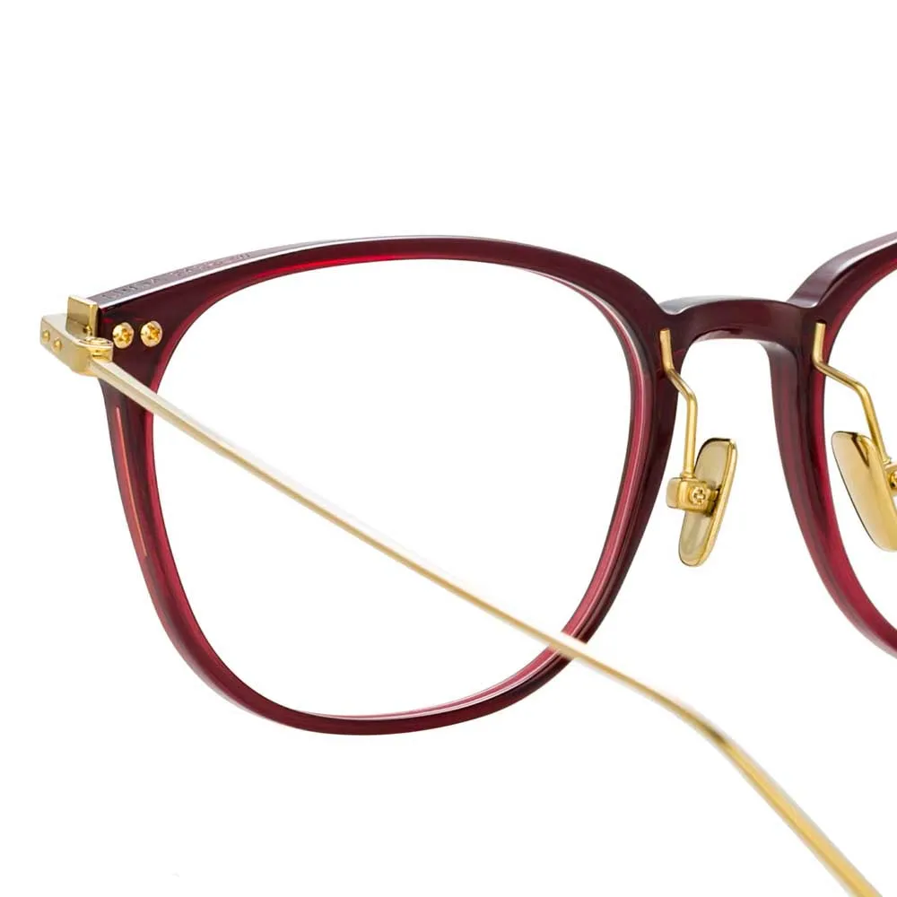 Linda Farrow Linear Wright A C4 Rectangular Optical Frame sold by Linda Farrow product image thumbnail 4