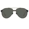 Brooks Aviator Sunglasses in Nickel sold by Linda Farrow