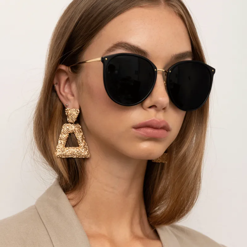 The Kings | Oversized Sunglasses in Brown Frame (C34) sold by Linda Farrow