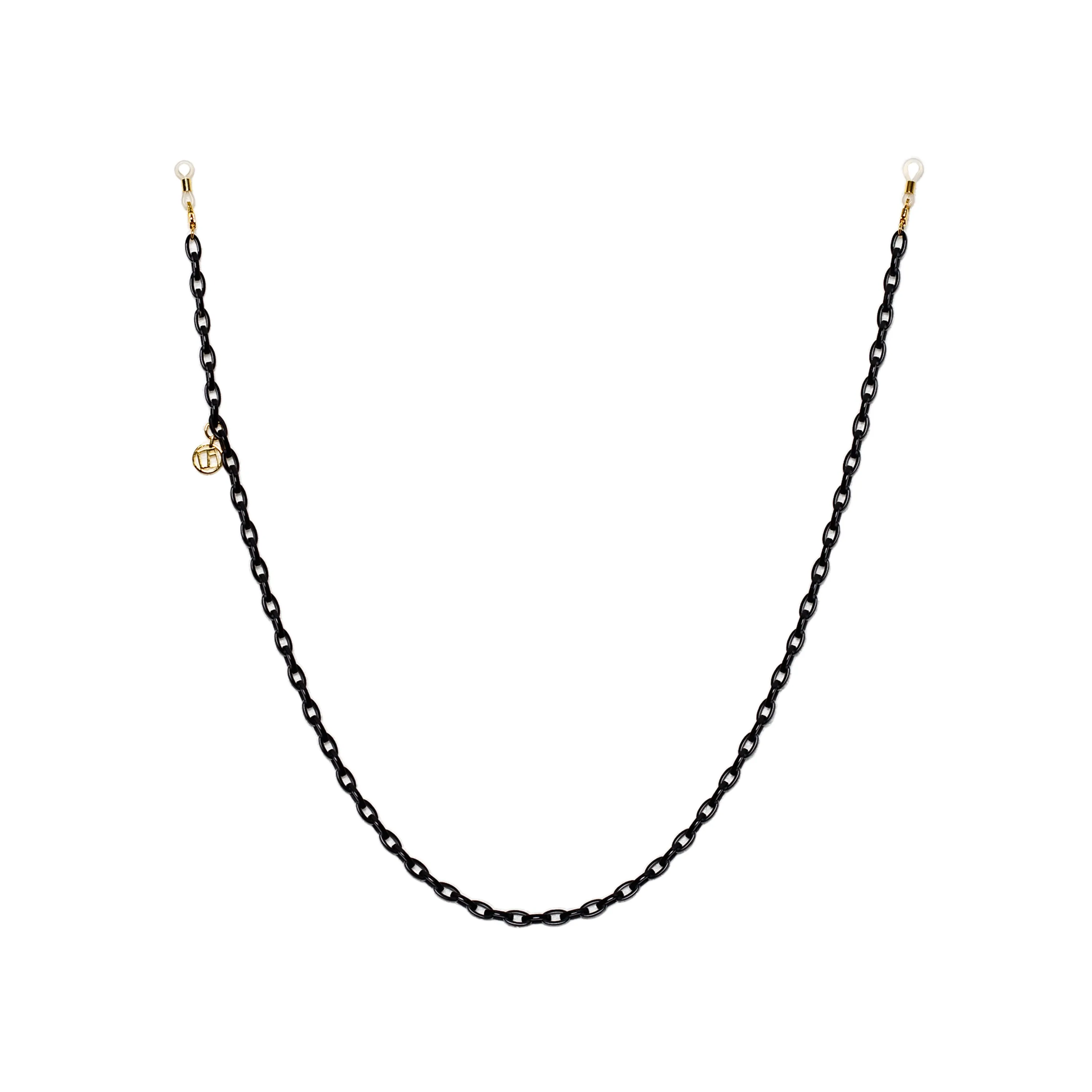 Black Small Oval Acetate Chain sold by Linda Farrow product image thumbnail 2