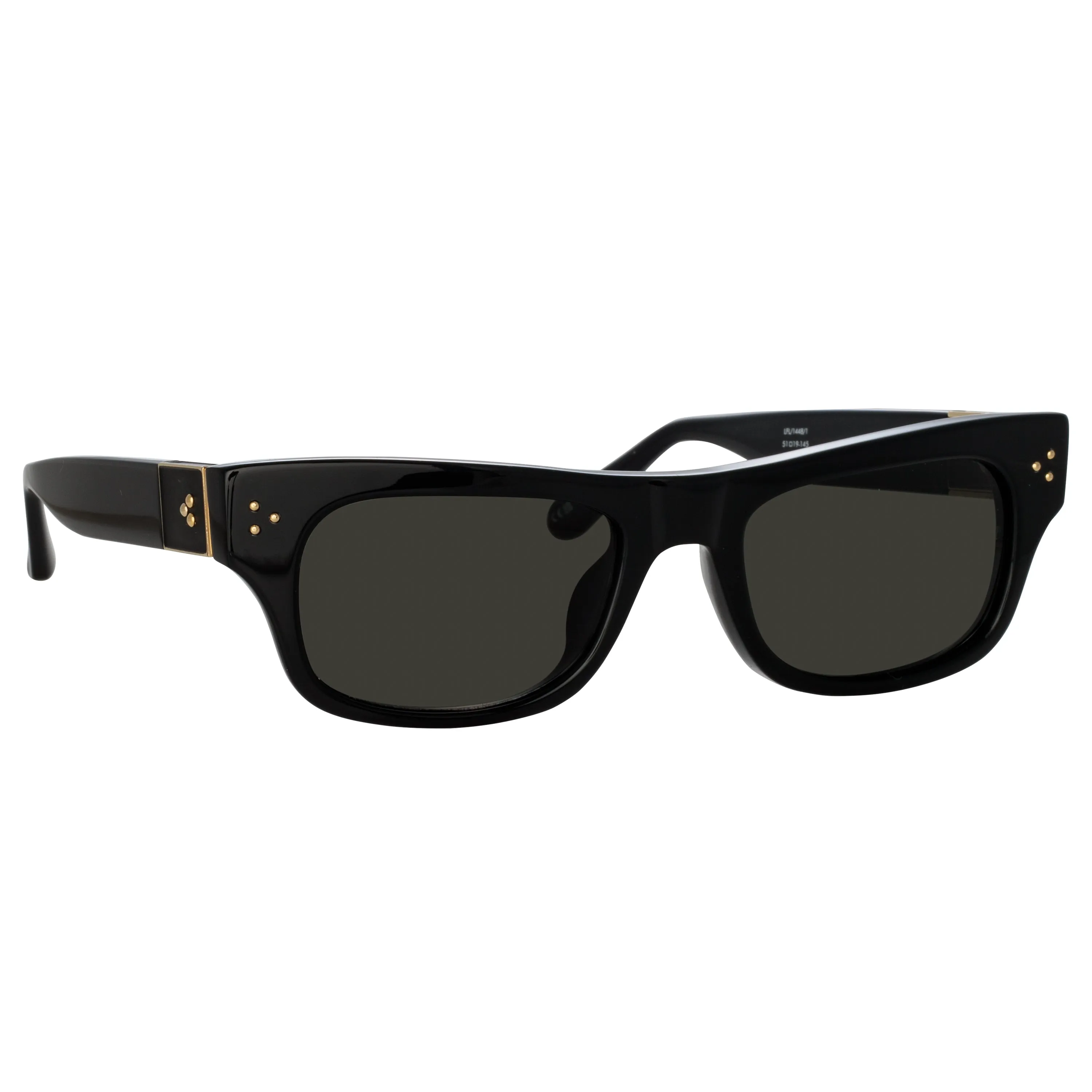 Falck Rectangular Sunglasses in Black sold by Linda Farrow product image thumbnail 3