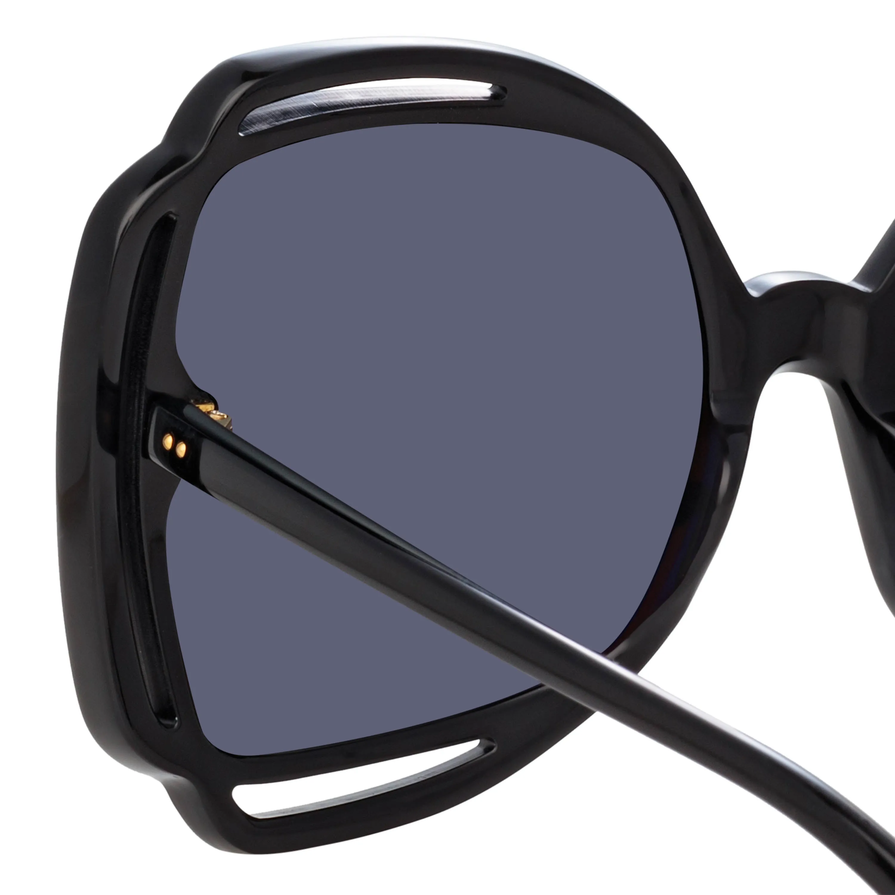 Valentina Squared Sunglasses in Black sold by Linda Farrow product image thumbnail 4