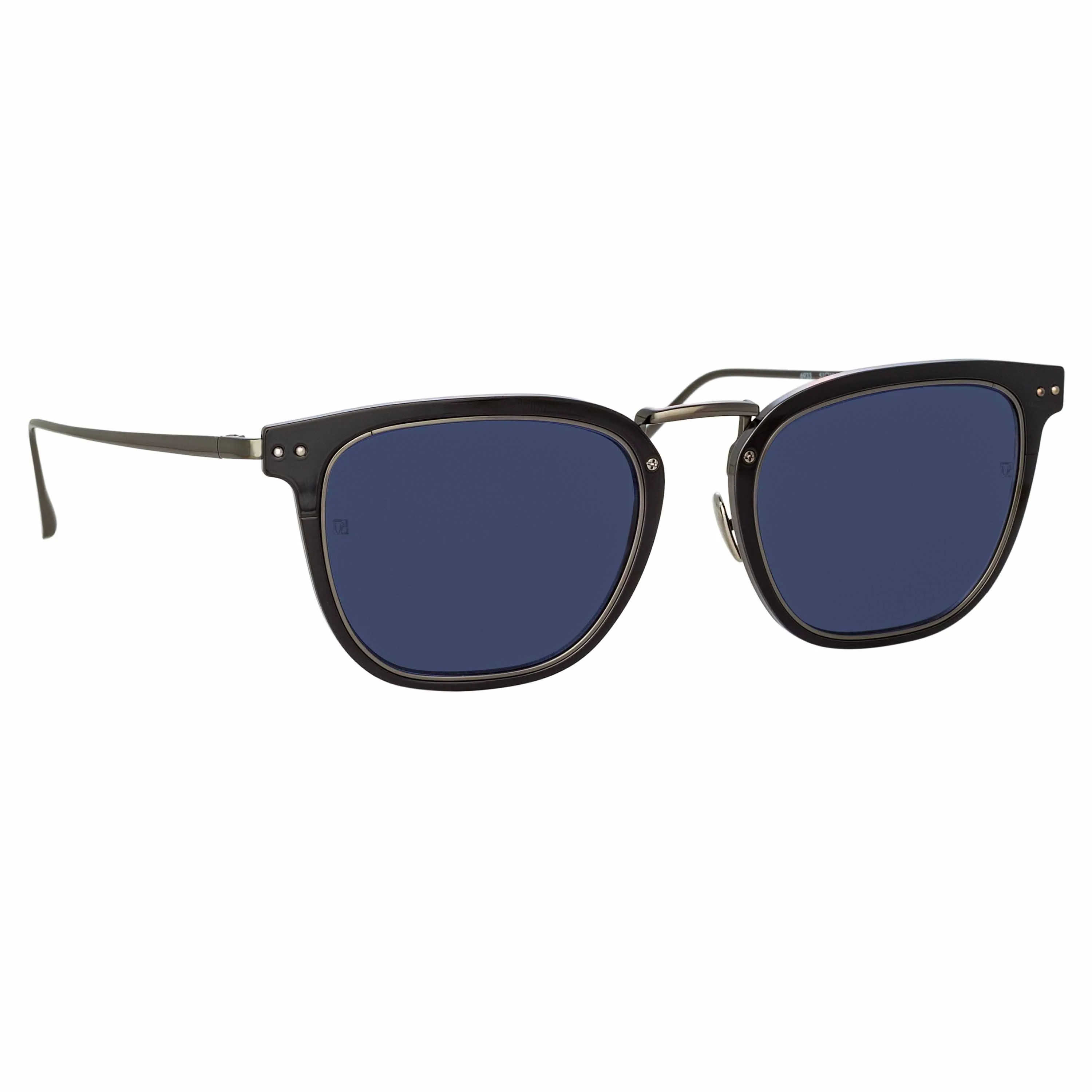 Carson D-Frame Sunglasses in Nickel sold by Linda Farrow product image thumbnail 2