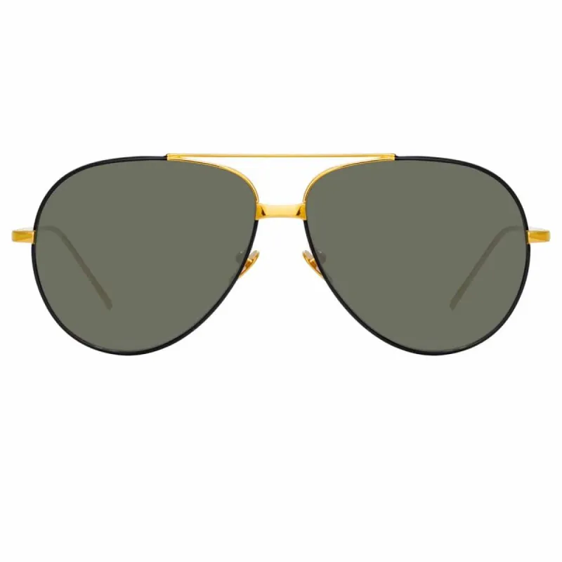 Linda Farrow Salem C15 Aviator Sunglasses sold by Linda Farrow