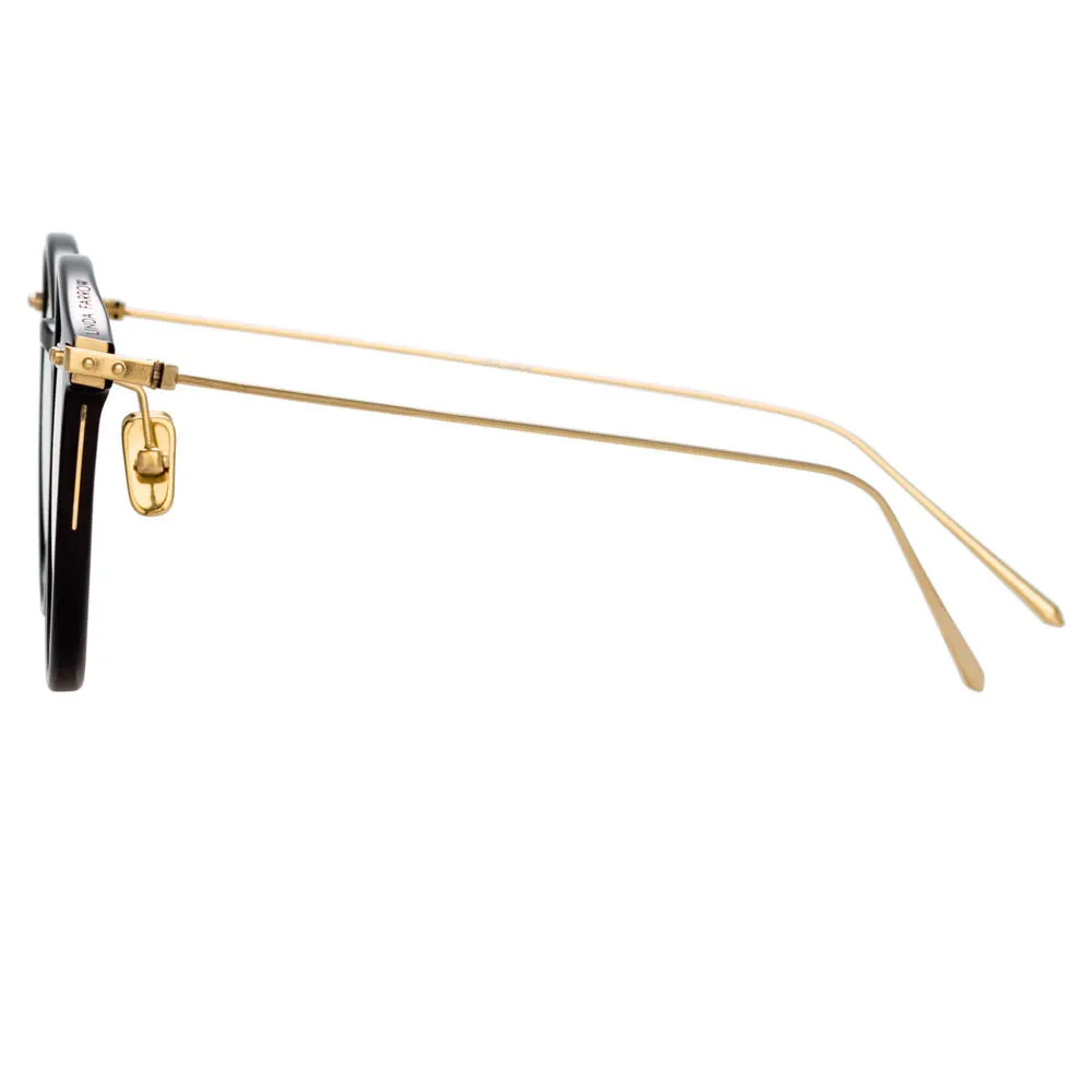 Linda Farrow Linear Gray C1 Oval Optical Frame sold by Linda Farrow product image thumbnail 3