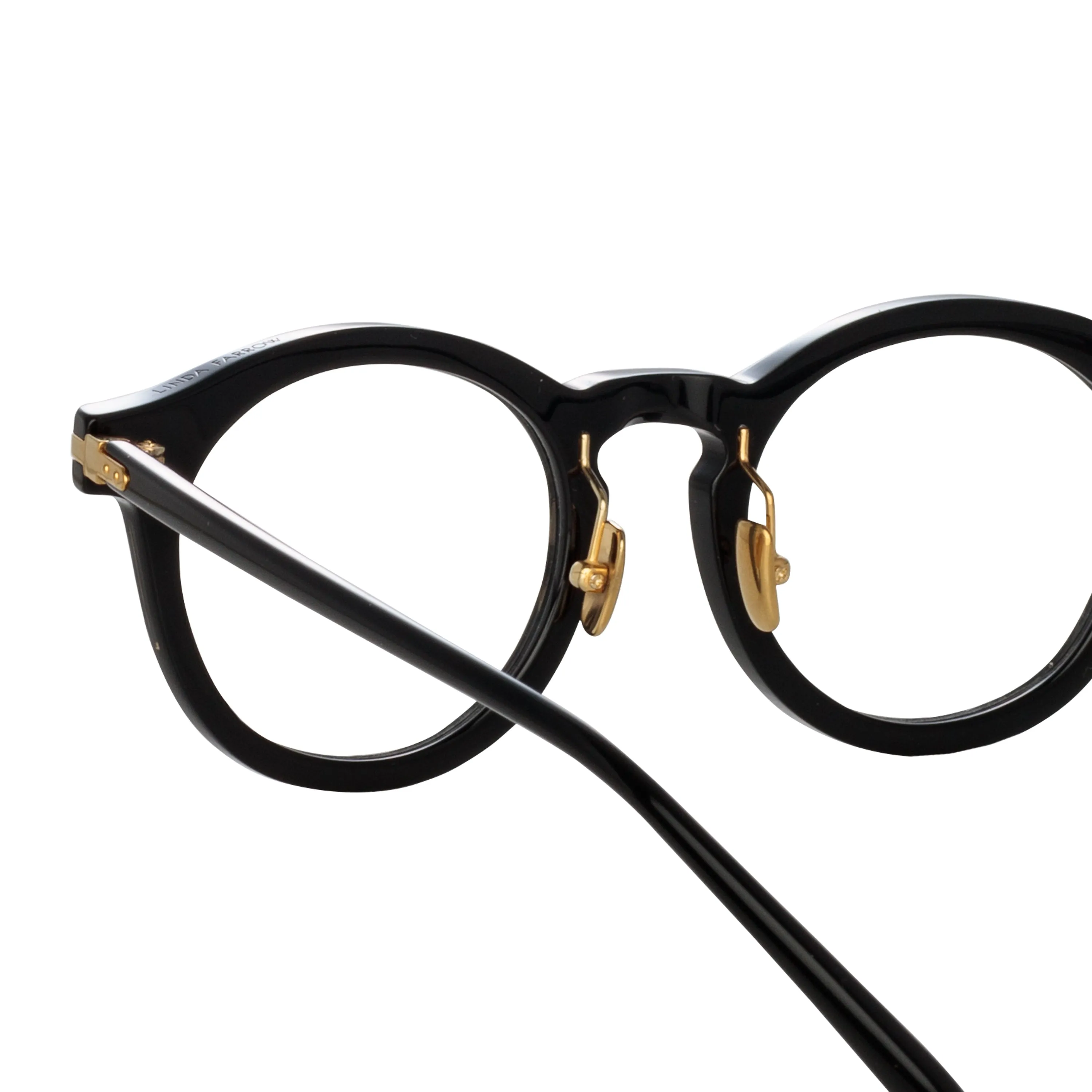 Parler Oval Optical Frame in Black (Asian Fit) sold by Linda Farrow product image thumbnail 5