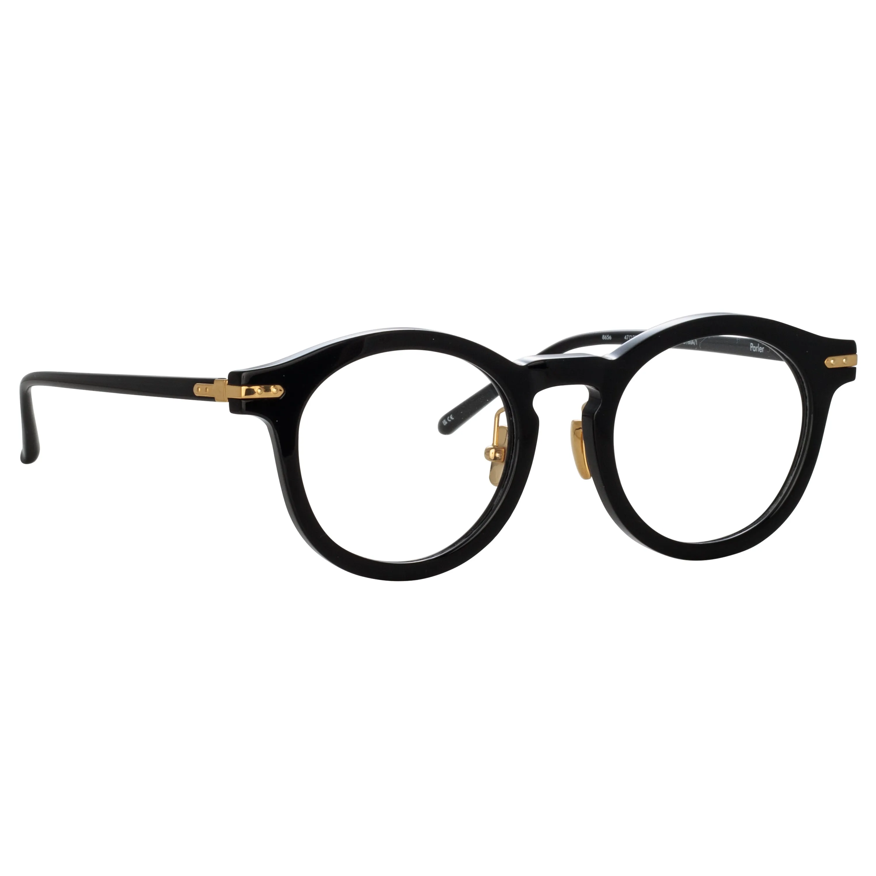 Parler Oval Optical Frame in Black (Asian Fit) sold by Linda Farrow product image thumbnail 3