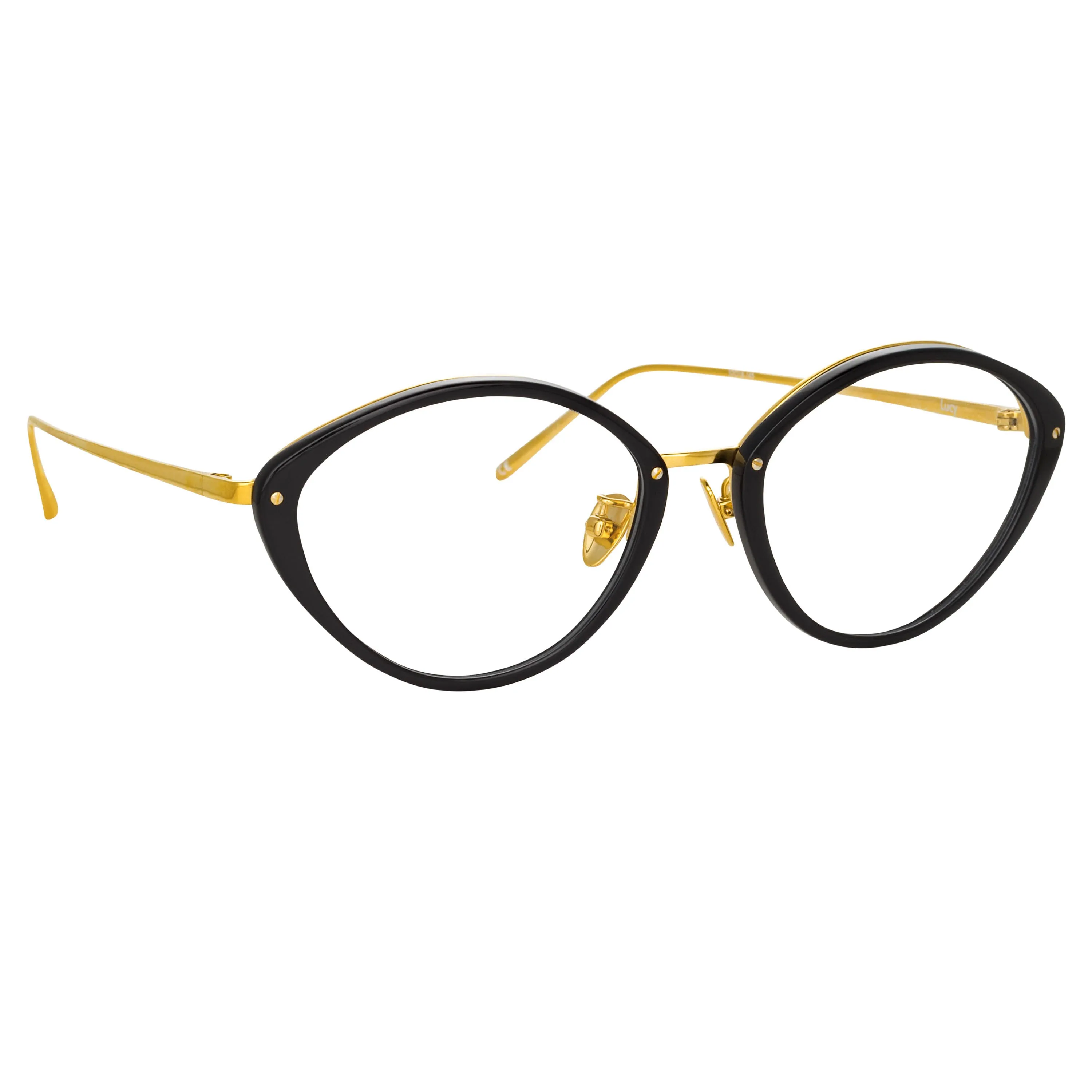 Lucy Cat Eye Optical Frame in Black sold by Linda Farrow product image thumbnail 3