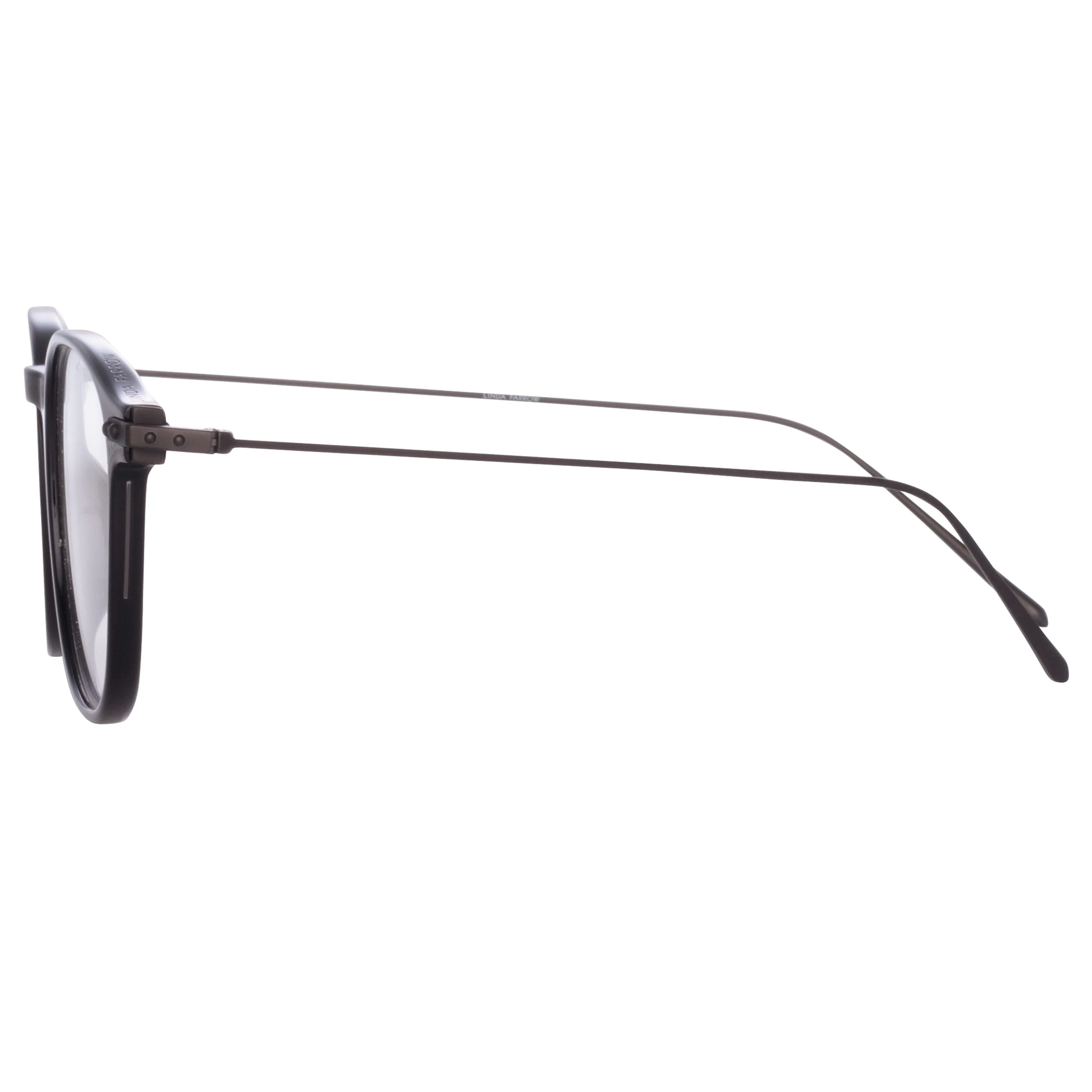 Meier Optical D-Frame in Black (Asian Fit) sold by Linda Farrow product image thumbnail 3