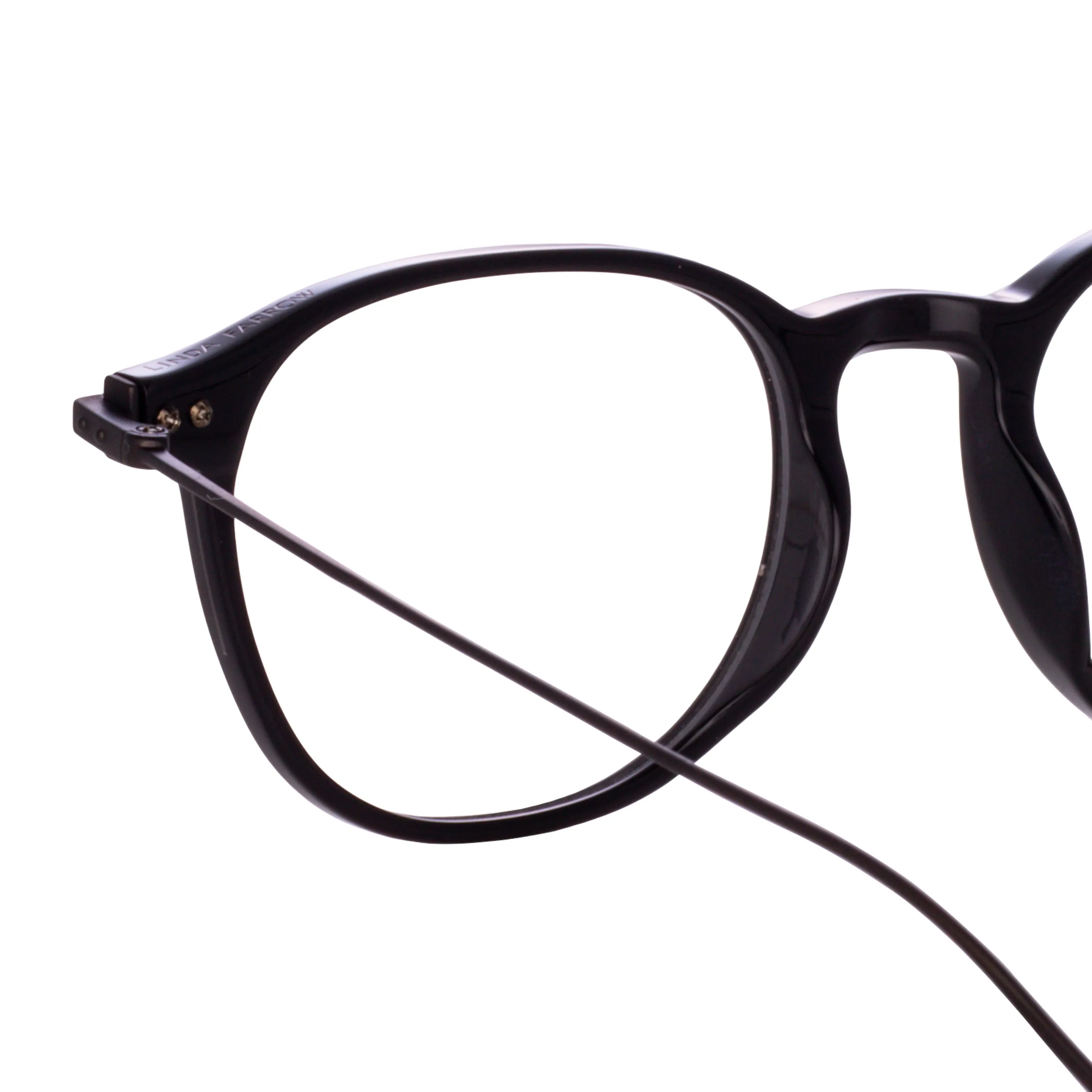 Meier Optical D-Frame in Black (Asian Fit) sold by Linda Farrow product image thumbnail 4
