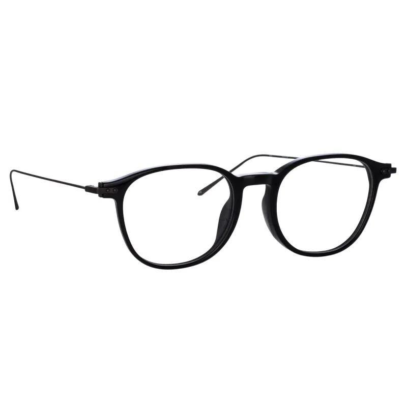 Meier Optical D-Frame in Black (Asian Fit) sold by Linda Farrow