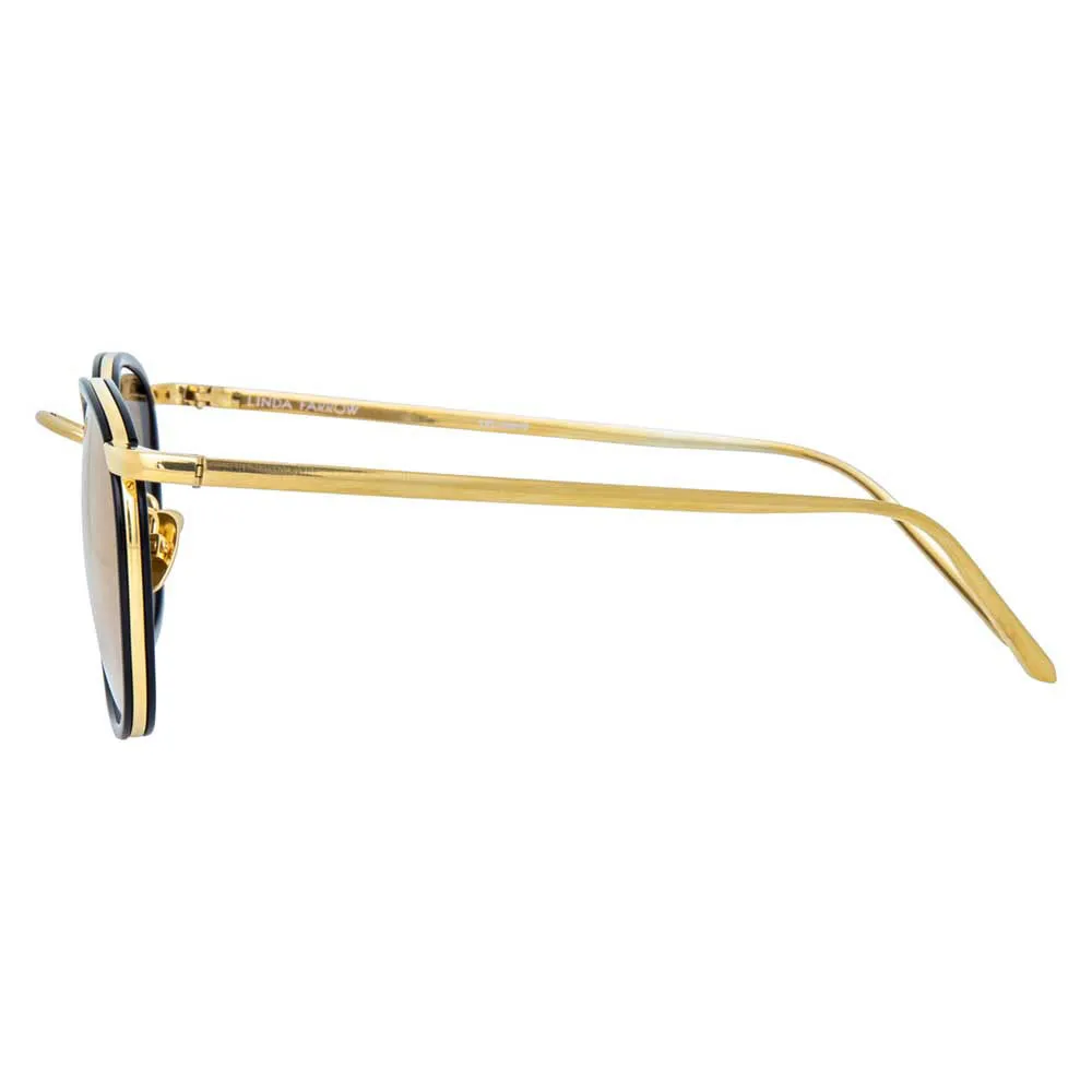 Linda Farrow 562 C13 Oval Sunglasses sold by Linda Farrow product image thumbnail 4