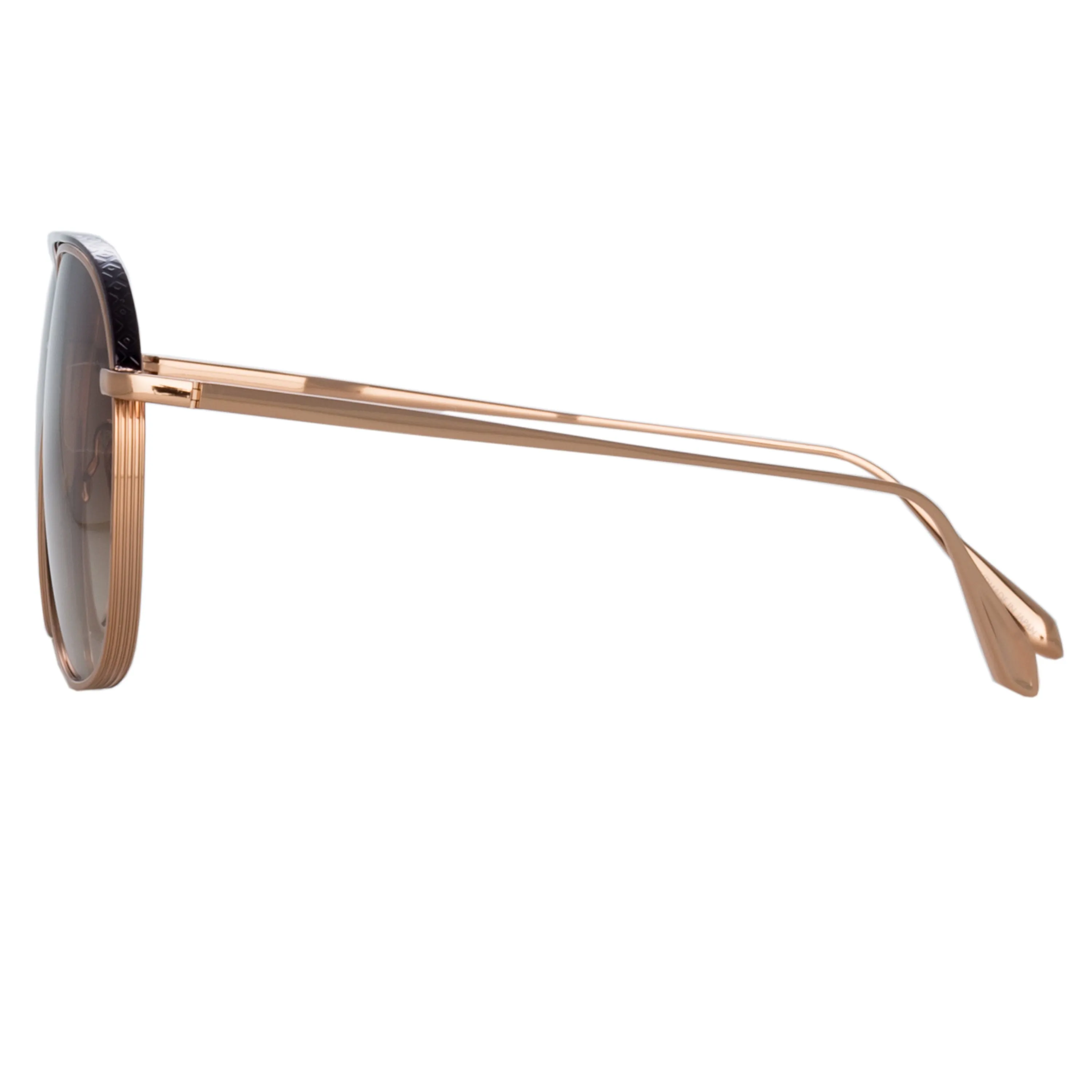 Matis Aviator Sunglasses in Rose Gold sold by Linda Farrow product image thumbnail 3