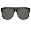 Carolina Flat Top Sunglasses in Black (Men's) sold by Linda Farrow