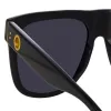 Carolina Flat Top Sunglasses in Black (Men's) sold by Linda Farrow