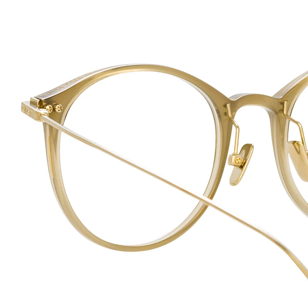 Linda Farrow Linear Gray A C7 Oval Optical Frame sold by Linda Farrow product image thumbnail 3