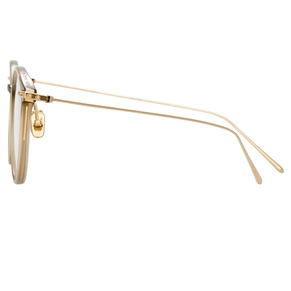 Linda Farrow Linear Gray A C7 Oval Optical Frame sold by Linda Farrow product image thumbnail 4