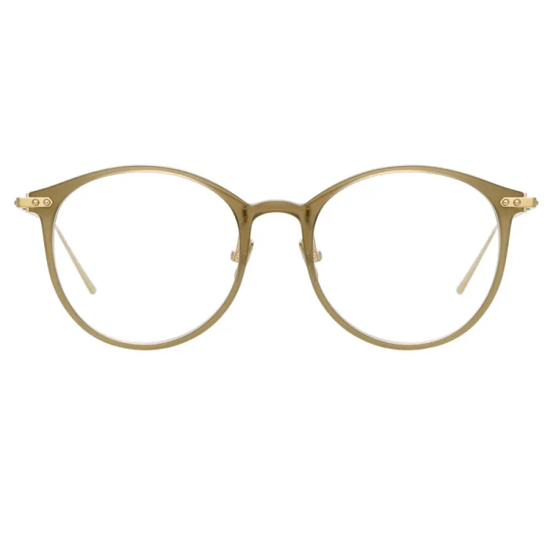 Linda Farrow Linear Gray A C7 Oval Optical Frame sold by Linda Farrow