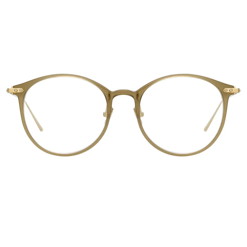 Linda Farrow Linear Gray A C7 Oval Optical Frame sold by Linda Farrow