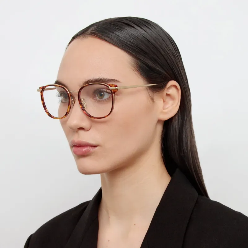 Bower Optical D-Frame in Tortoiseshell sold by Linda Farrow