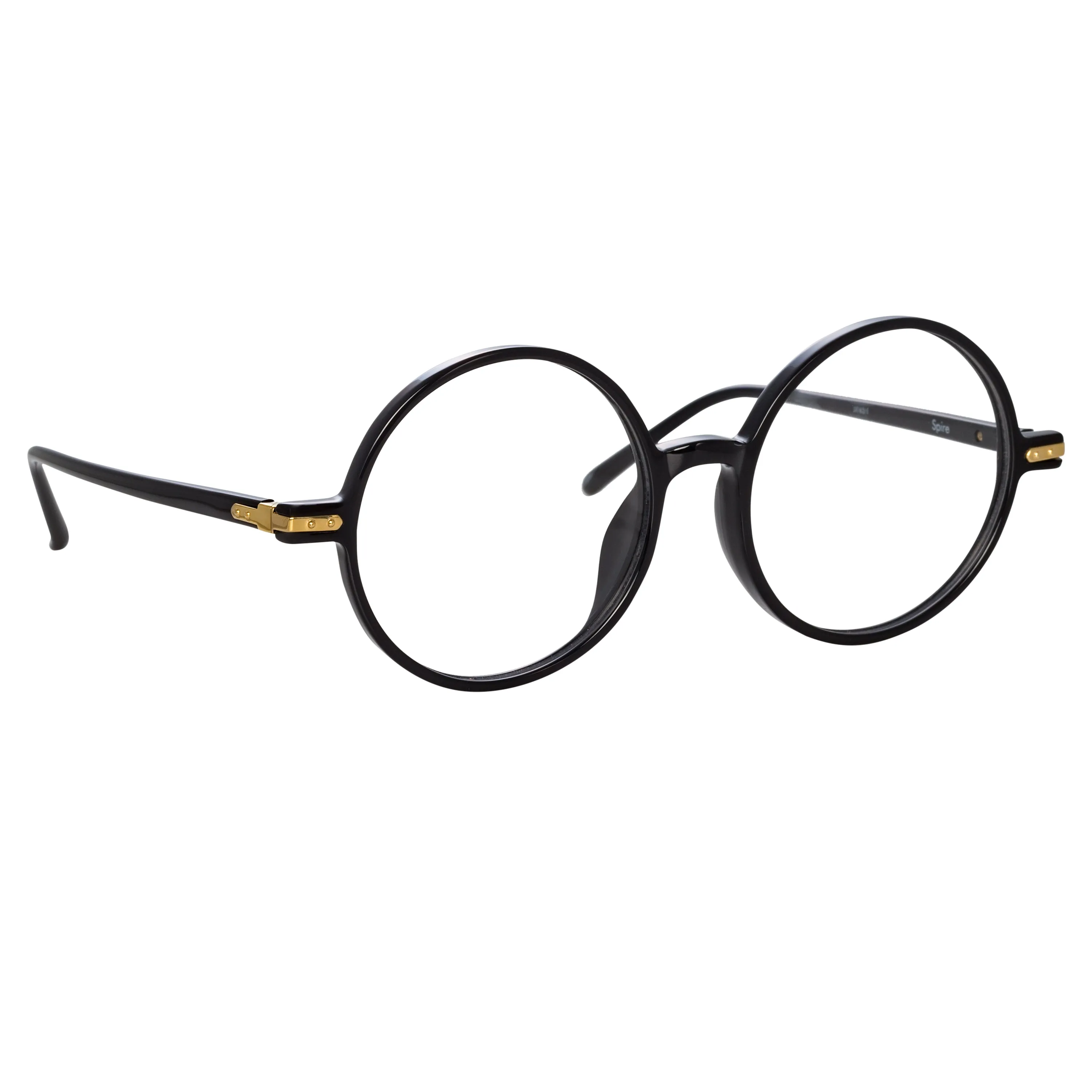 Spire Round Optical Frame in Black sold by Linda Farrow product image thumbnail 3