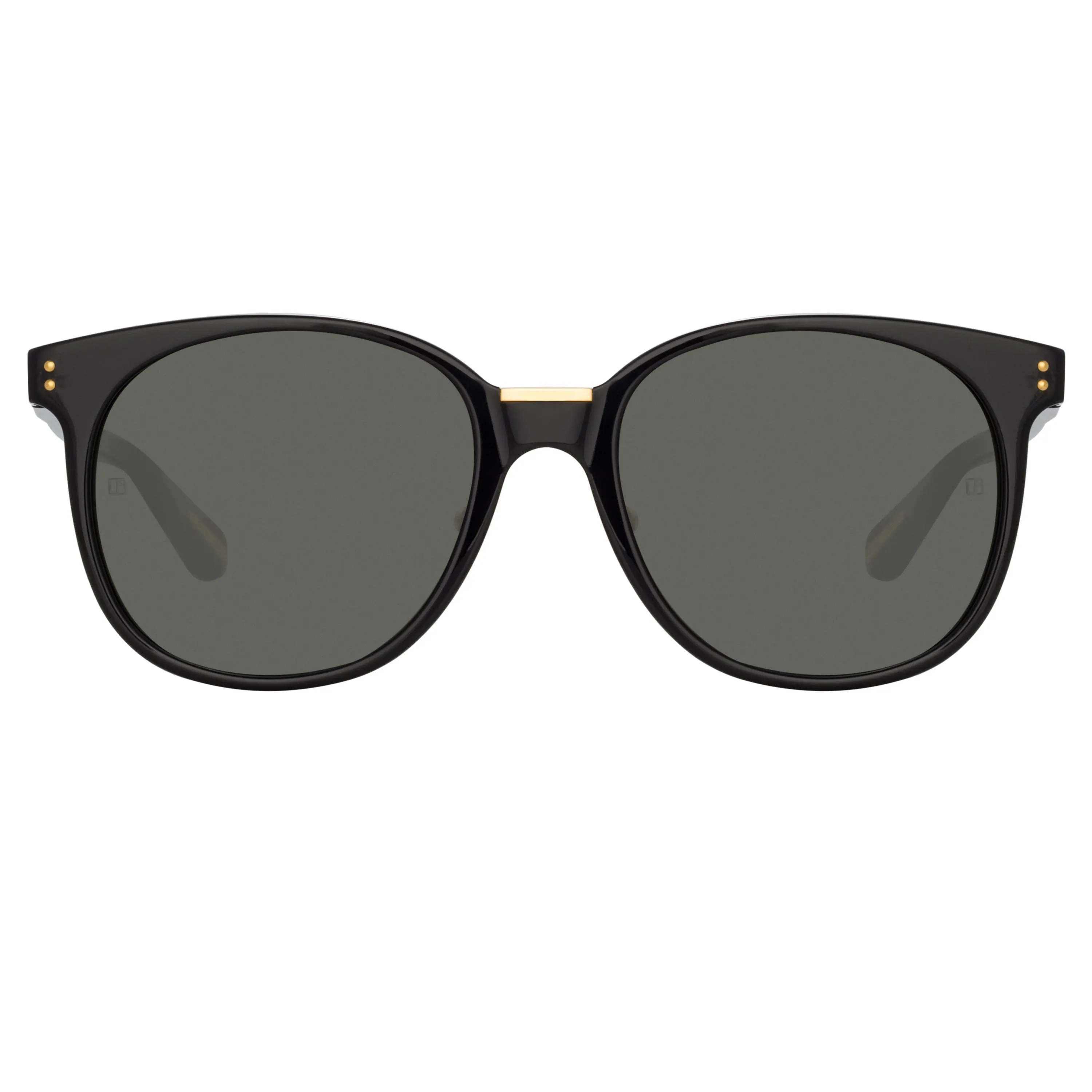 Palla D-Frame Sunglasses in Black sold by Linda Farrow