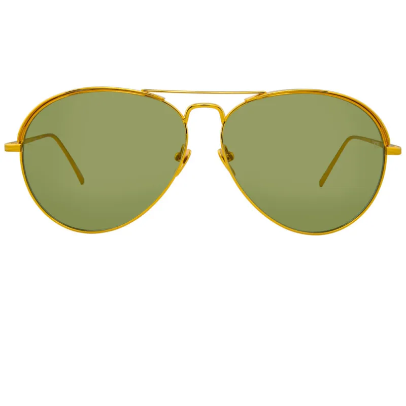 Linda Farrow 594 C5 Aviator Sunglasses sold by Linda Farrow