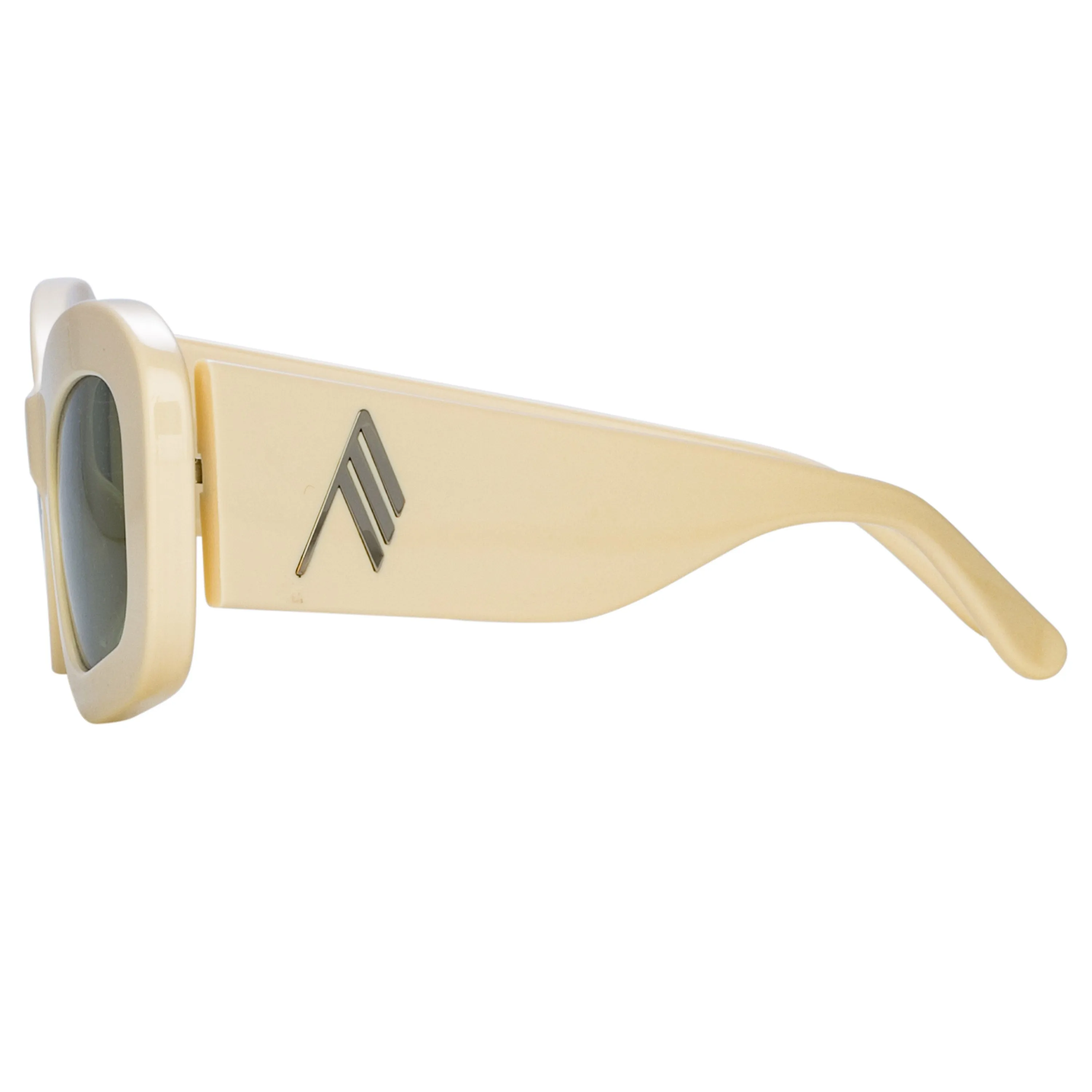 The Attico Harry Cat Eye Sunglasses in Ivory sold by Linda Farrow product image thumbnail 3