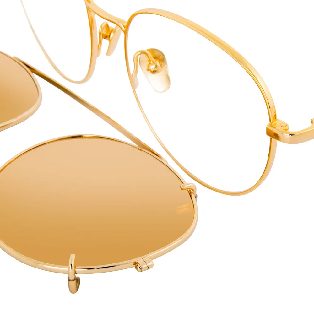 Linda Farrow 646 C1 Oval Sunglasses sold by Linda Farrow product image thumbnail 4