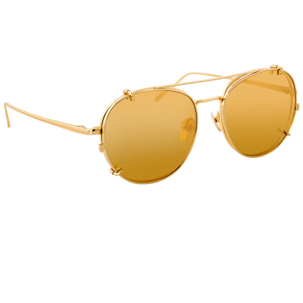 Linda Farrow 646 C1 Oval Sunglasses sold by Linda Farrow product image thumbnail 2