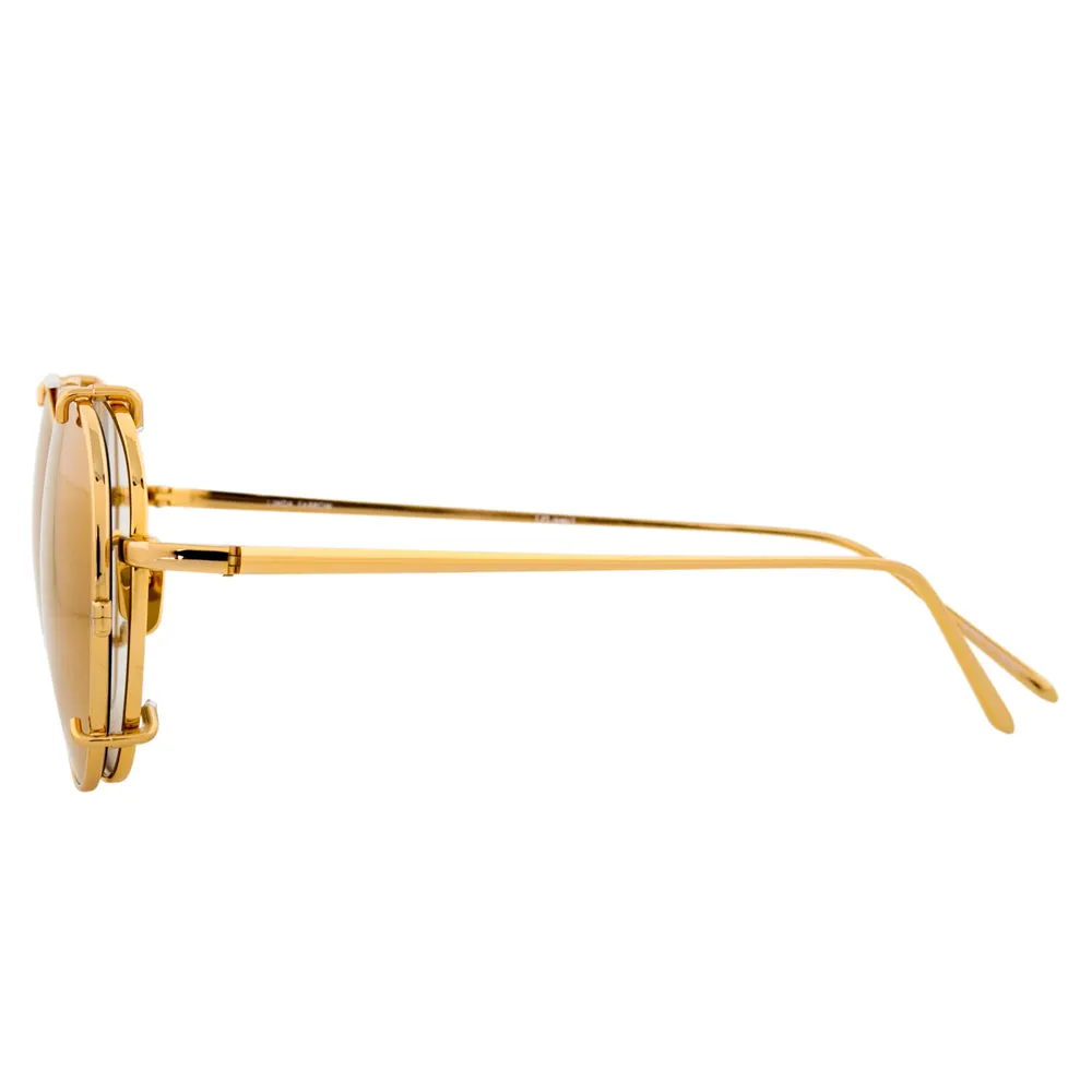 Linda Farrow 646 C1 Oval Sunglasses sold by Linda Farrow product image thumbnail 3