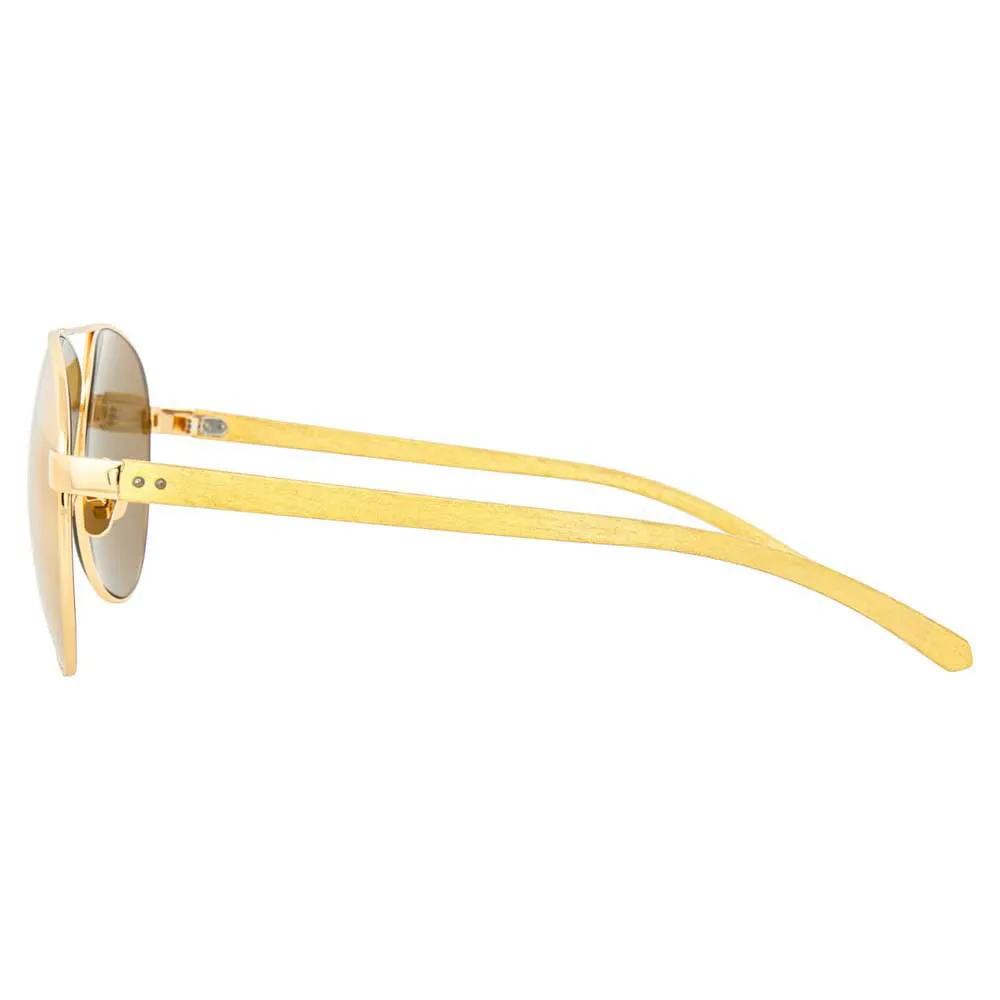 Linda Farrow 533 C1 Aviator Sunglasses sold by Linda Farrow product image thumbnail 3